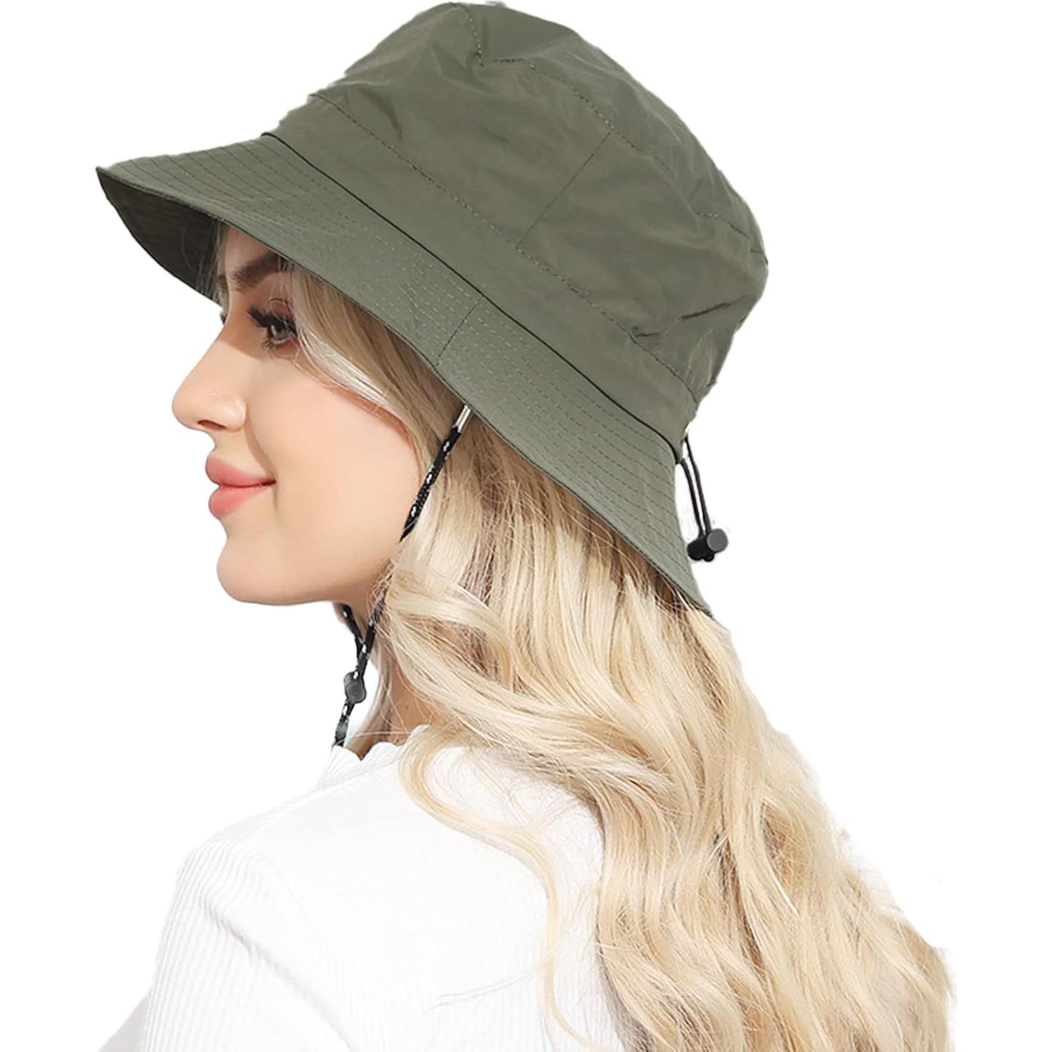 Sombrero de Cubo Plegable Impermeable UV Otra Opción Verde Militar