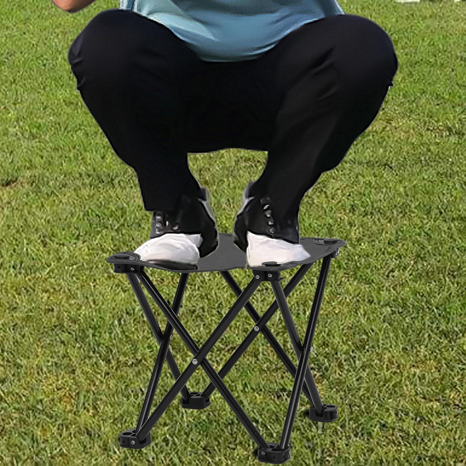 Silla de Camping Plegable Wind Tour Negra 0.68 kg 30x30x30 cm