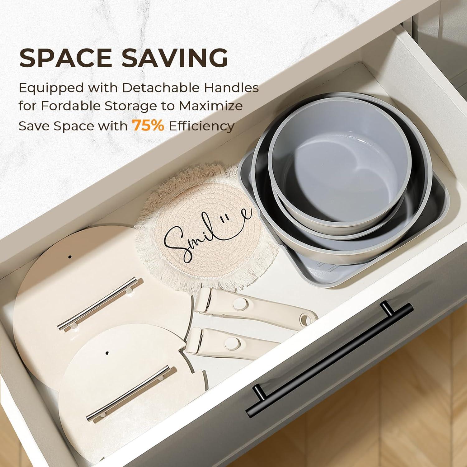 Juego de Utensilios de Cocina Ailwyn 12 Piezas Cerámica Antiadh.