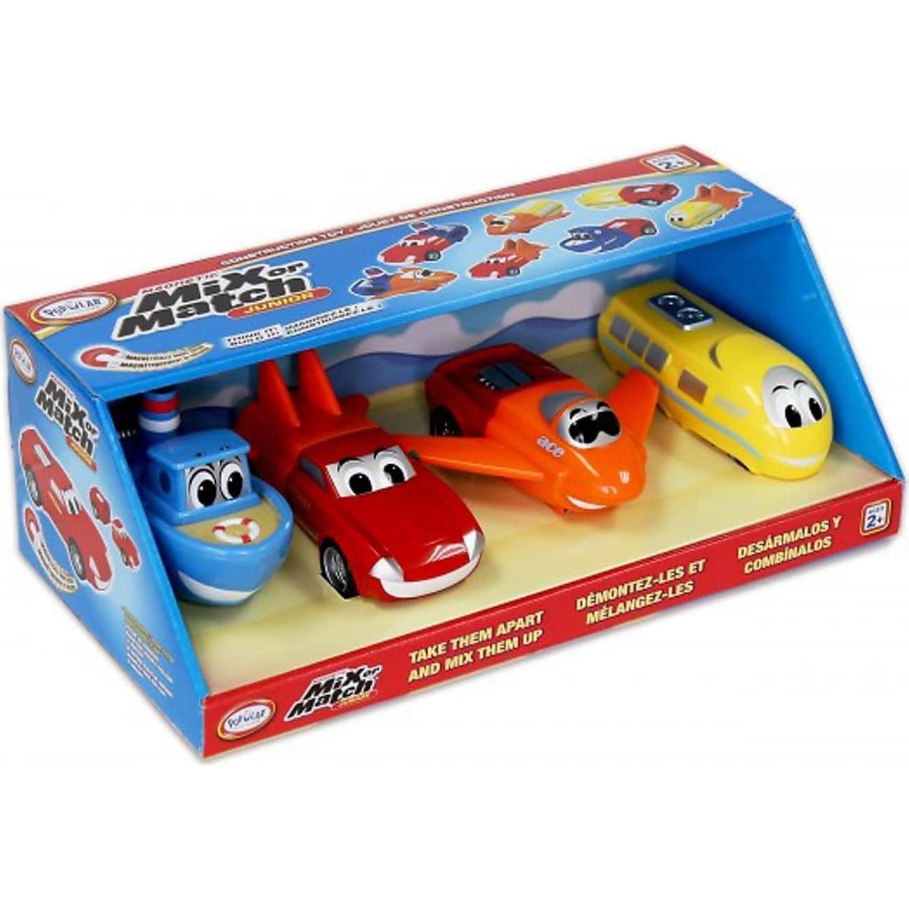 Juego Magnético Mix or Match Junior 8 Piezas - Vehículos