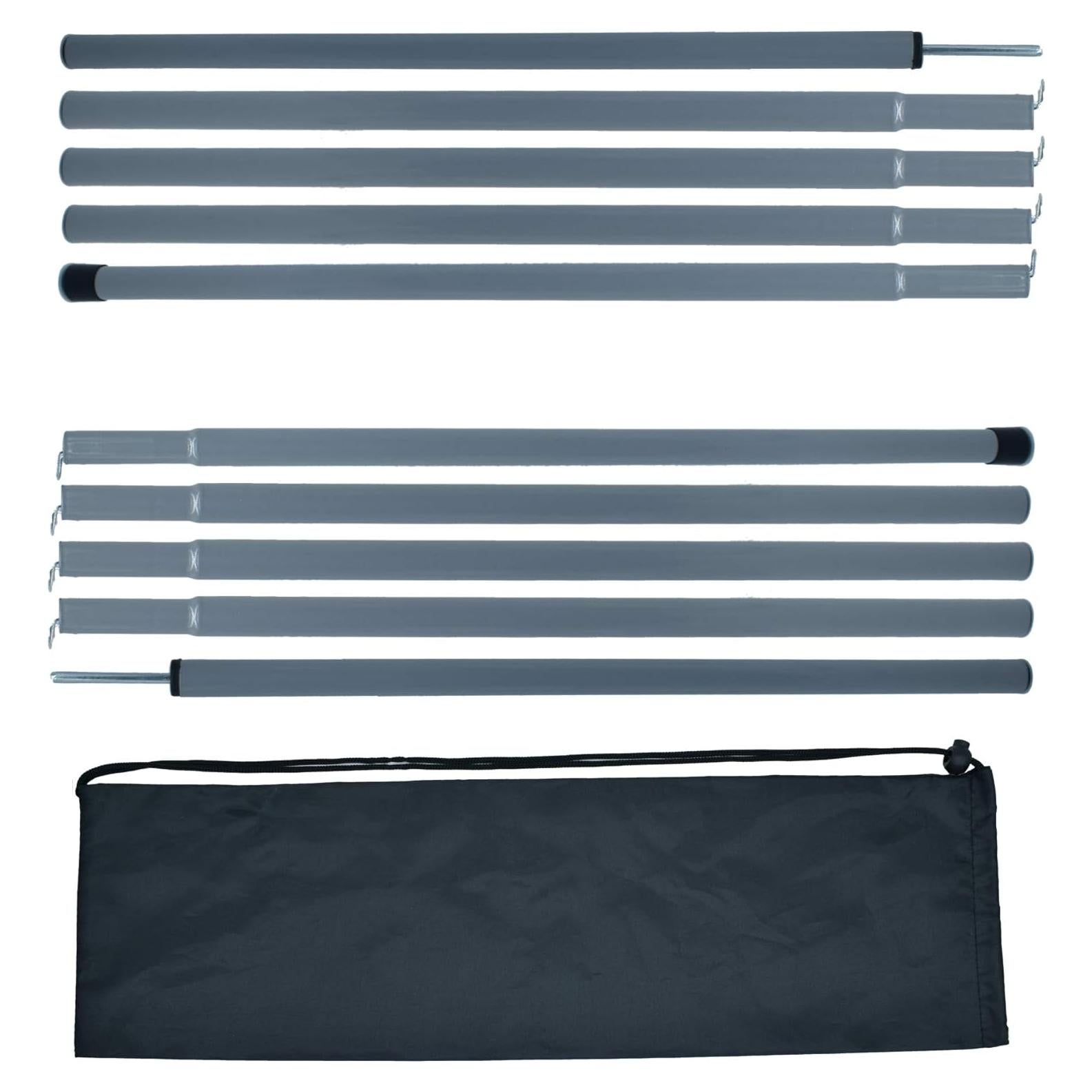 Varillas de tienda ajustables BATDIYOW - Juego de 2, 190.5 cm