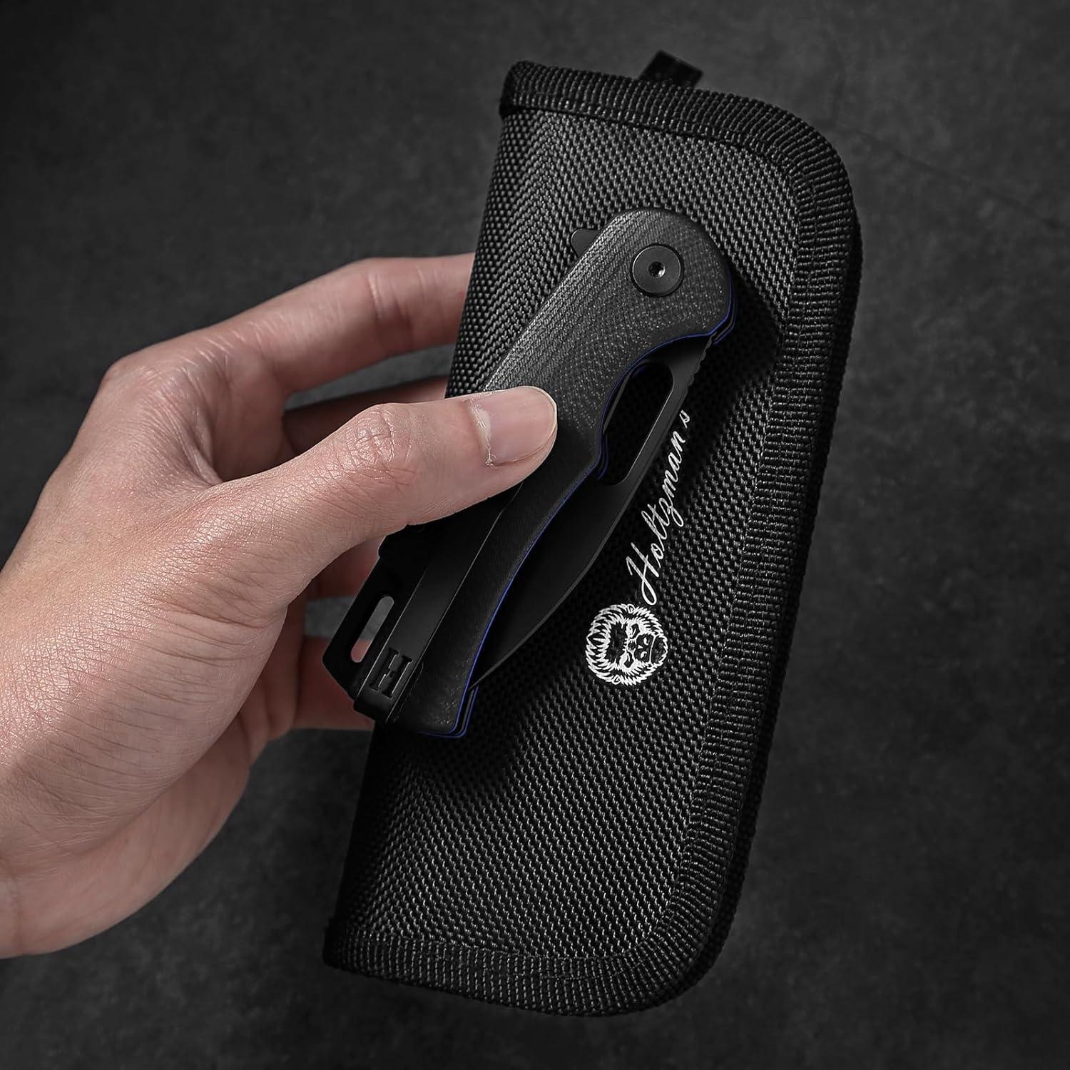 Cuchillo de bolsillo plegable Holtzman Supervivencia G10 17.78cm