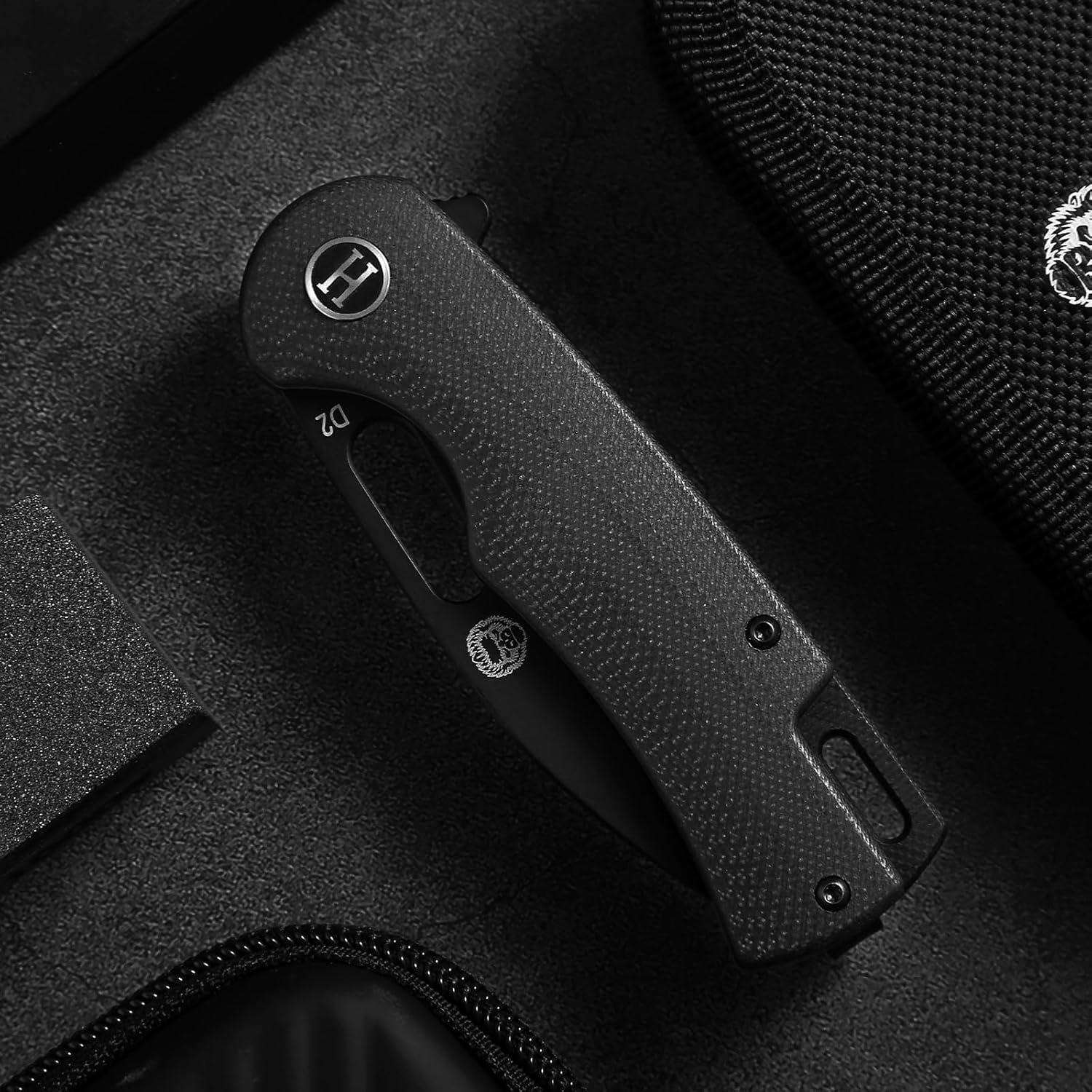 Cuchillo de bolsillo plegable Holtzman Supervivencia G10 17.78cm