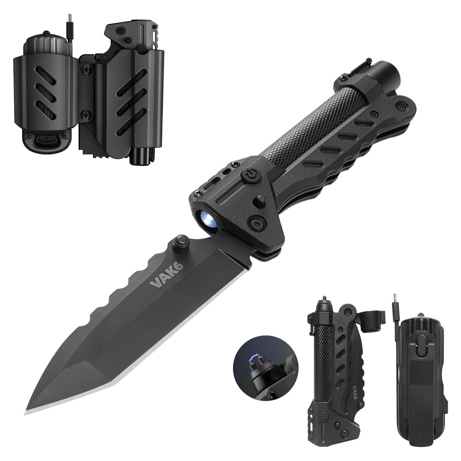 VIPERADE VAK6 Multitool de Supervivencia con Linterna LED