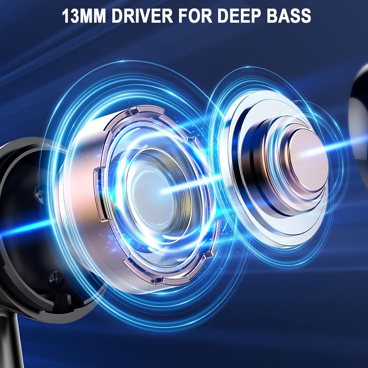 Auriculares Inalámbricos Jxrev J53 Bluetooth 5.4 con Estuche LED