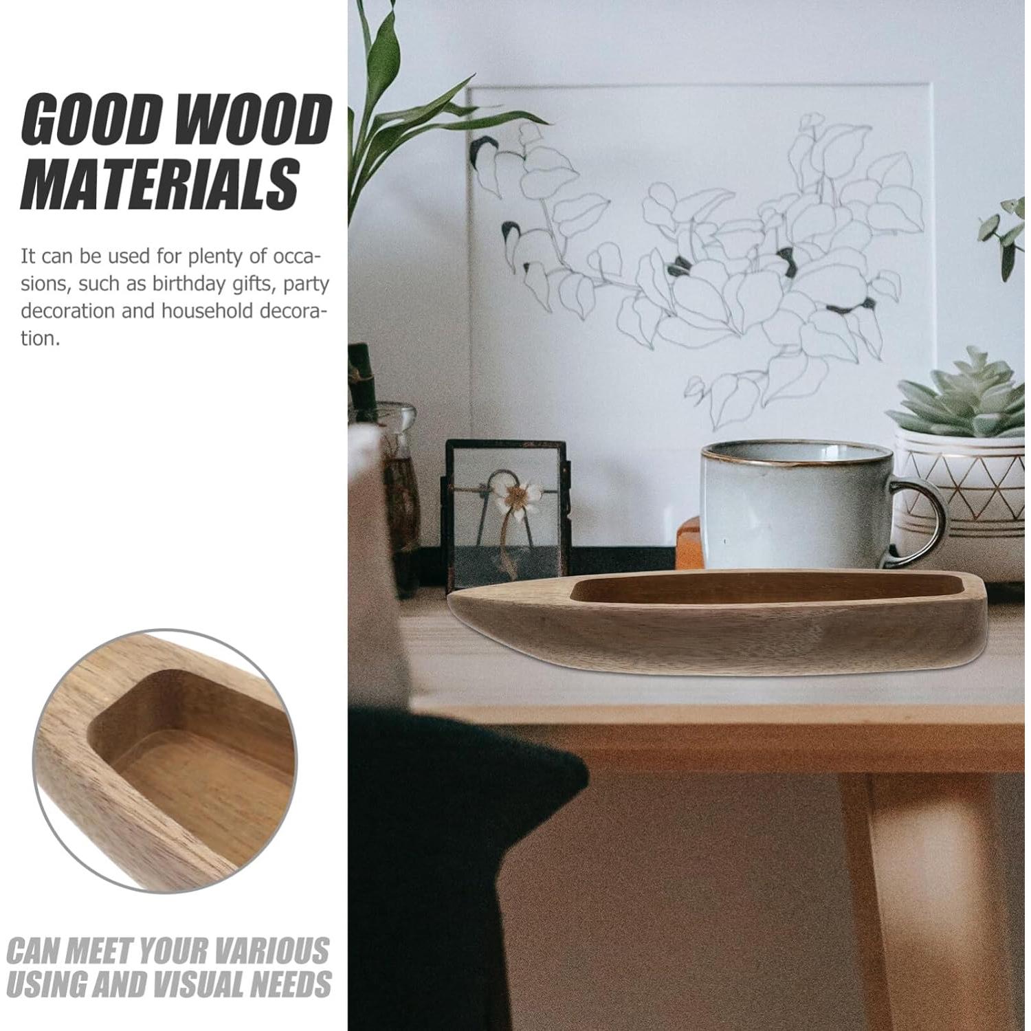 Barco de Madera Operitacx Adorno de Escritorio DIY 14.76 cm