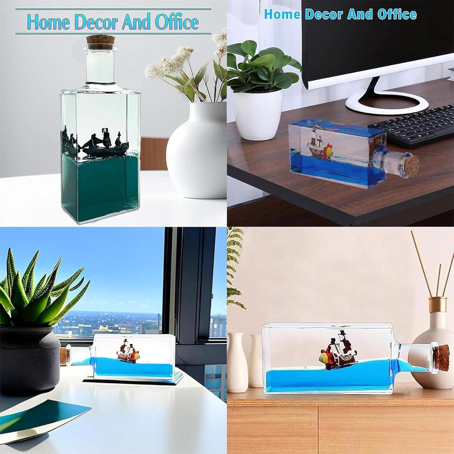 Botella de Deriva Barco Crucero Chilifuli Azul 5,58x6,86cm