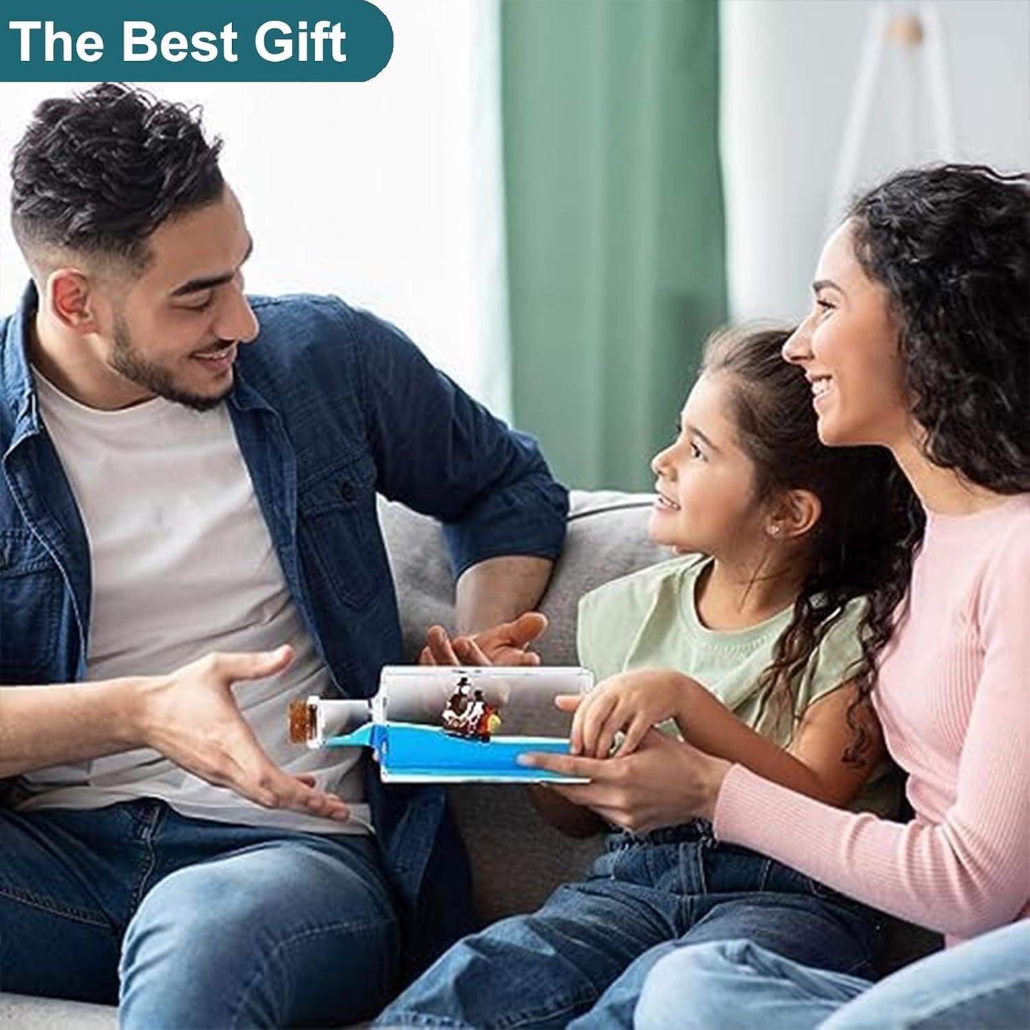 Botella de Deriva Barco Crucero Chilifuli Azul 5,58x6,86cm