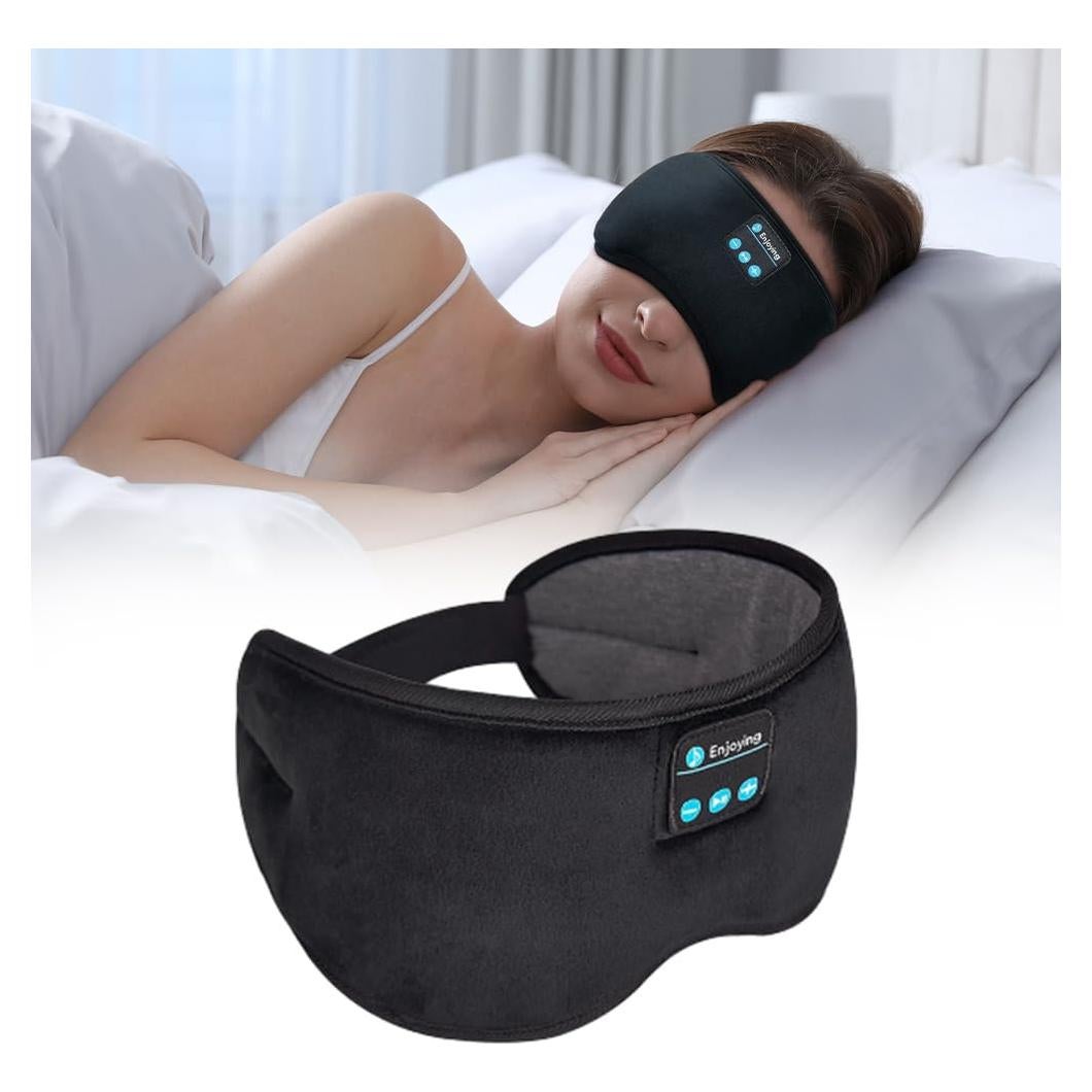 Máscara de Sueño Inalámbrica SYPVRY con Auriculares Bluetooth 5.2