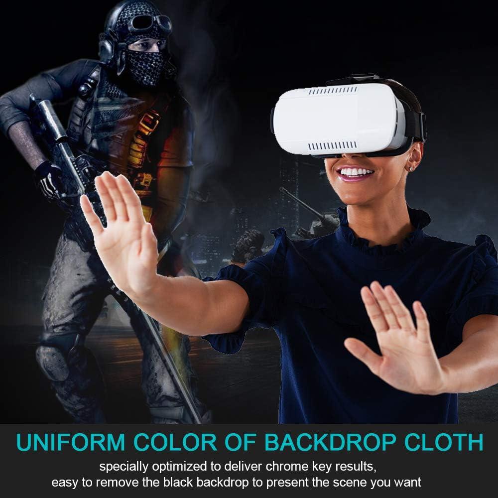 Fondo Negro 3x3.6m MOUNTDOG para Fotografía y Video con Clips