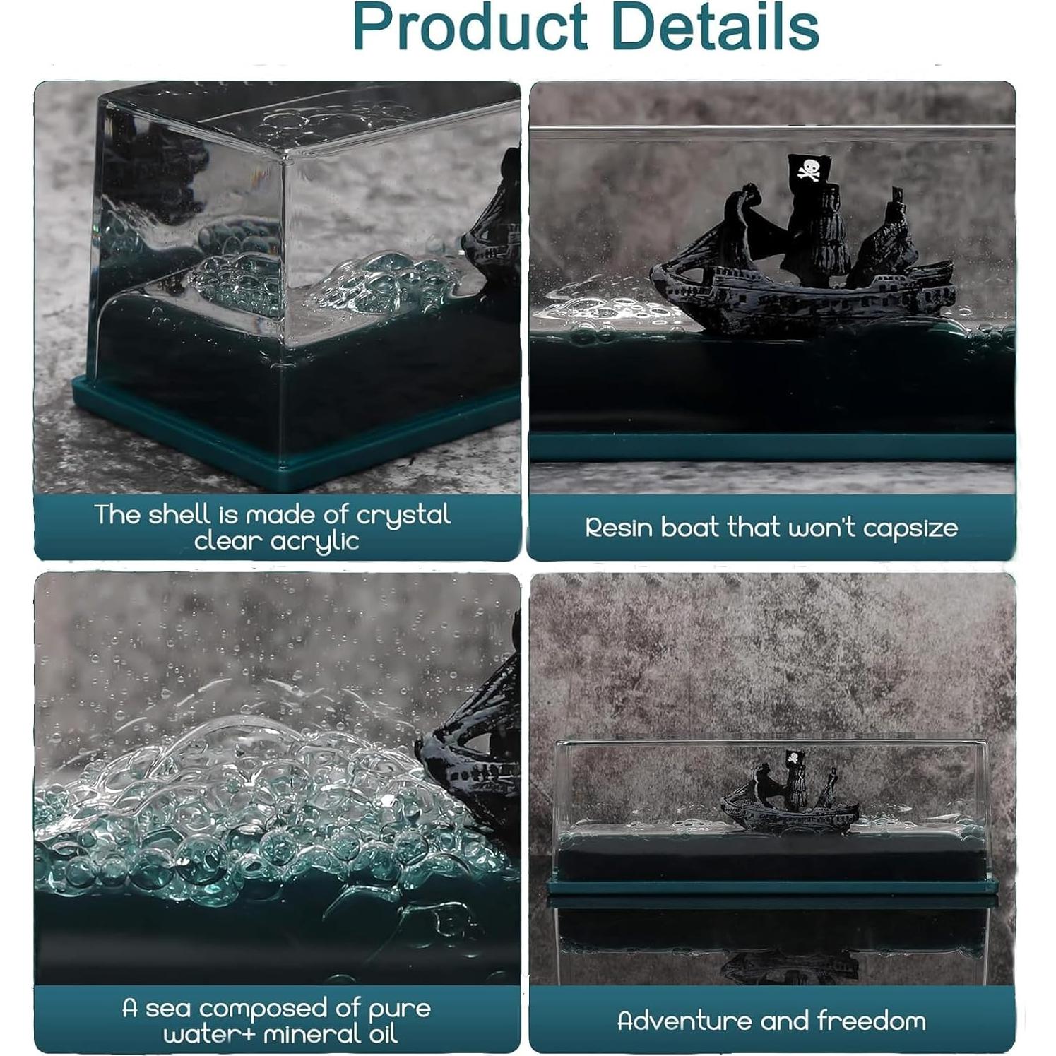 Botella de Deriva Barco Crucero Chilifuli 300g Decoración