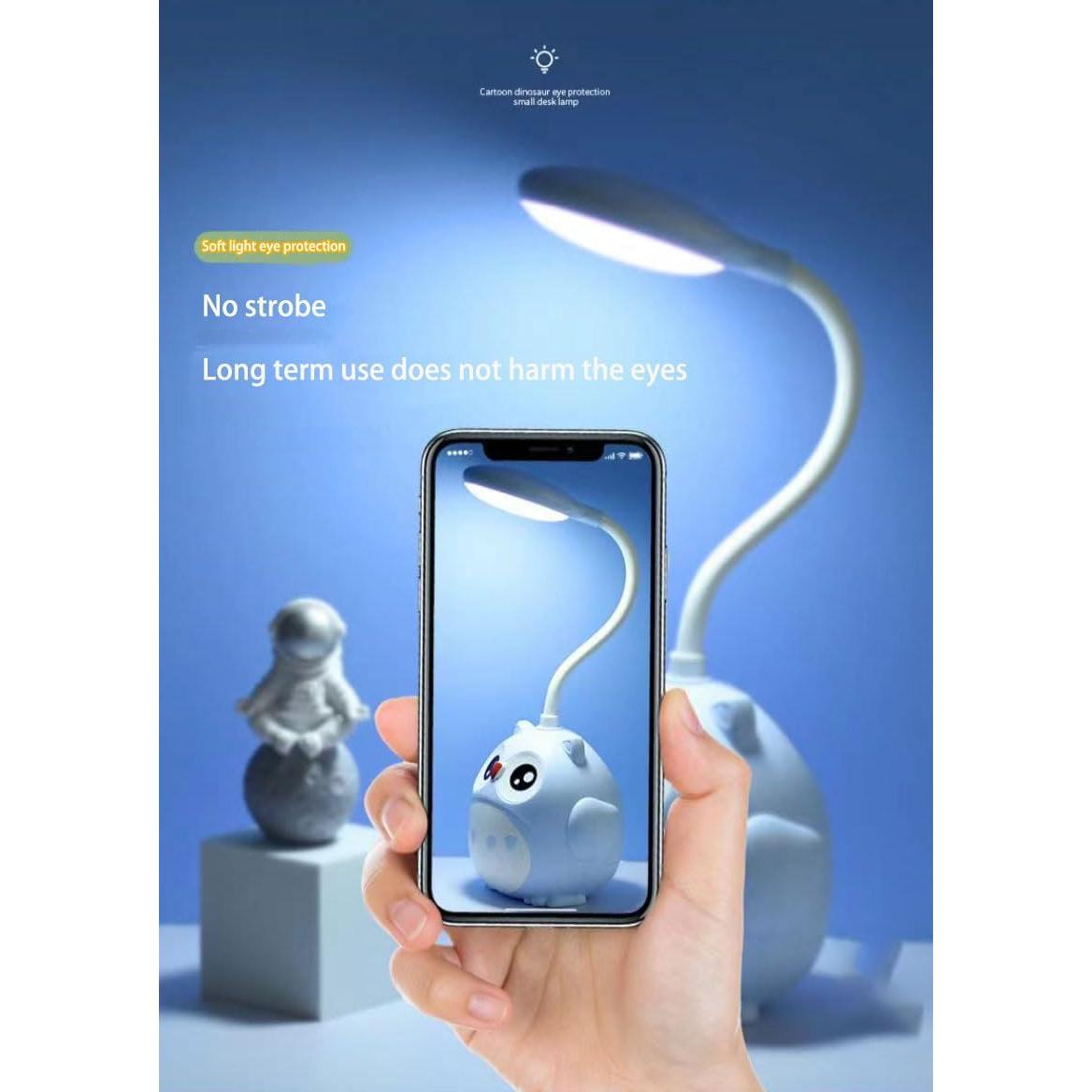 Lámpara de Escritorio LED Genyerl Búho Rosa Plegable USB