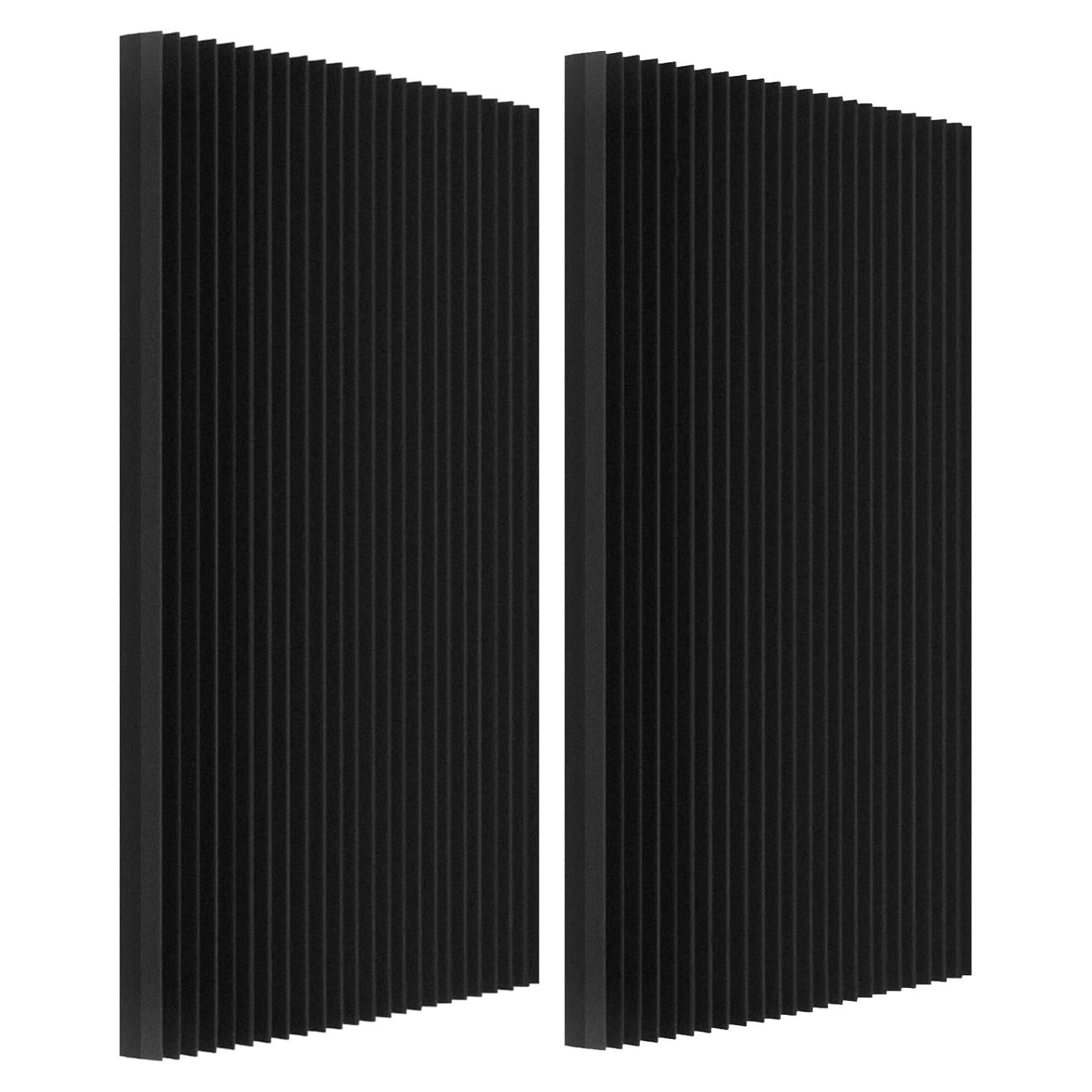 Paquete de 2 Paneles Acústicos Absorbentes 121.9x61.0 cm Negro