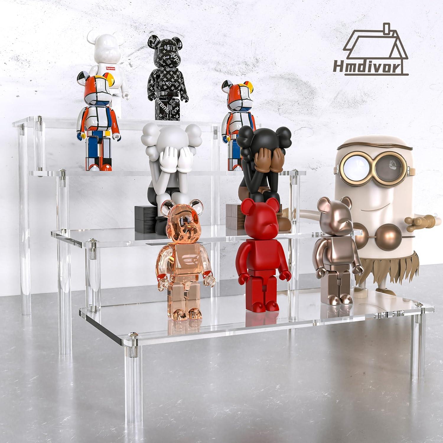 Soporte Acrílico para Exhibición Hmdivor 4 Niveles 25 cm