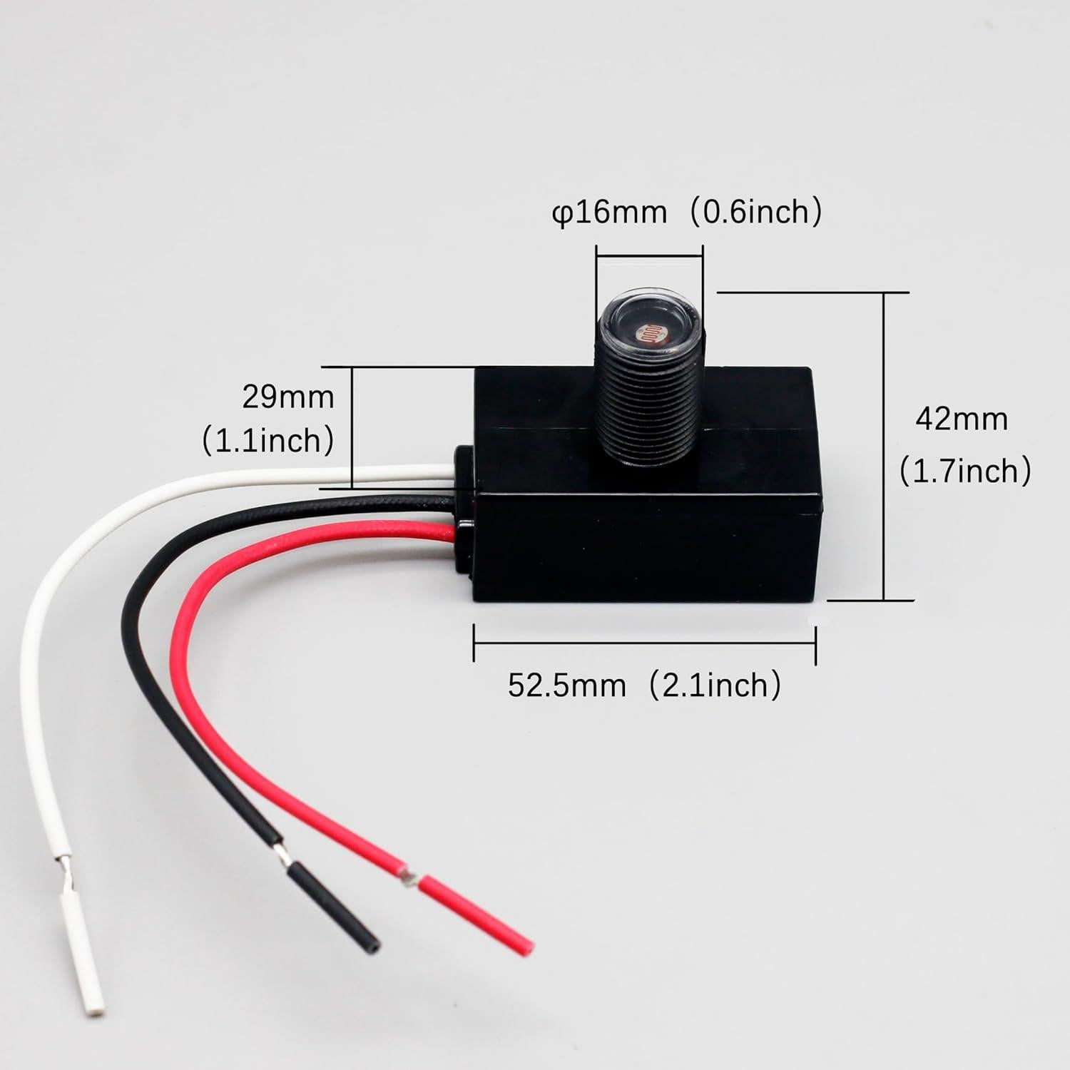 Interruptor Fotoeléctrico QDenglamp GDKT015 para Exterior