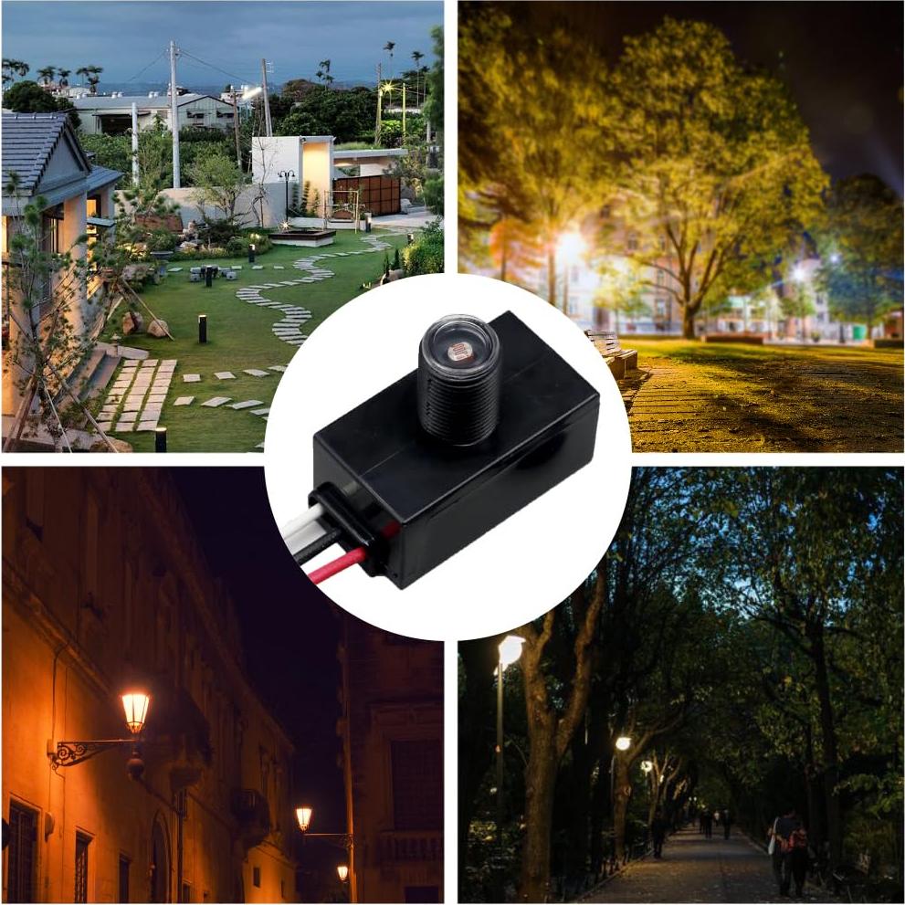 Interruptor Fotoeléctrico QDenglamp GDKT015 para Exterior