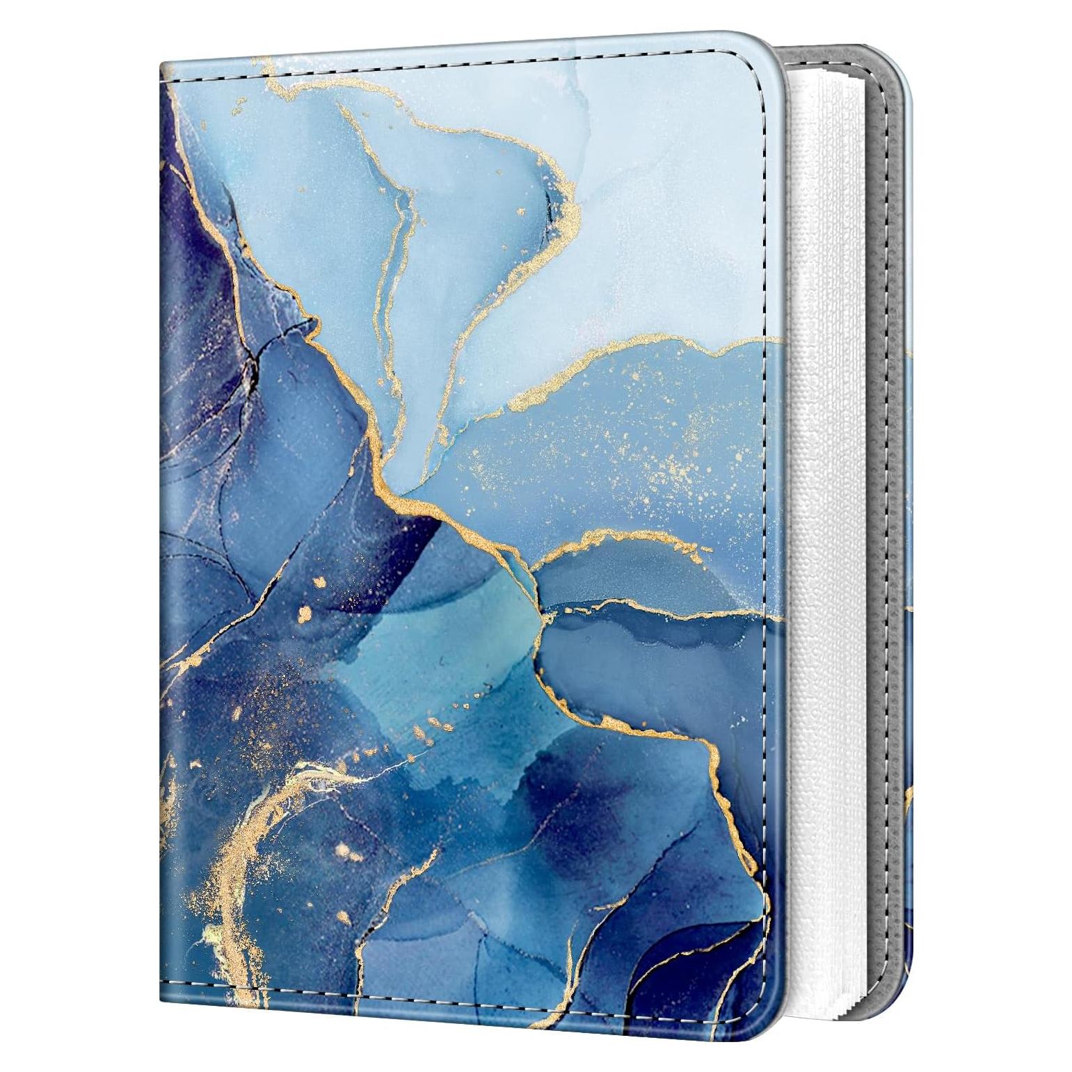 Álbum de Fotos Fintie para Instax Mini - 256 Bolsillos Mármol Oceánico