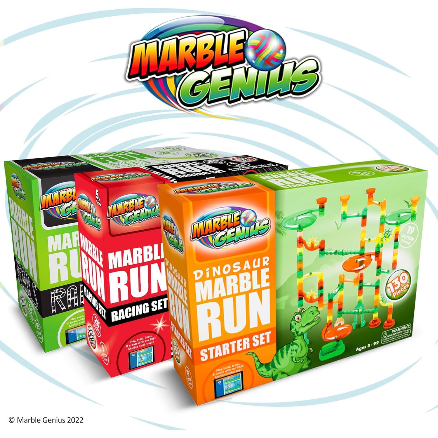 Juego de Canicas Marble Genius Dinosaurio - 130 Piezas