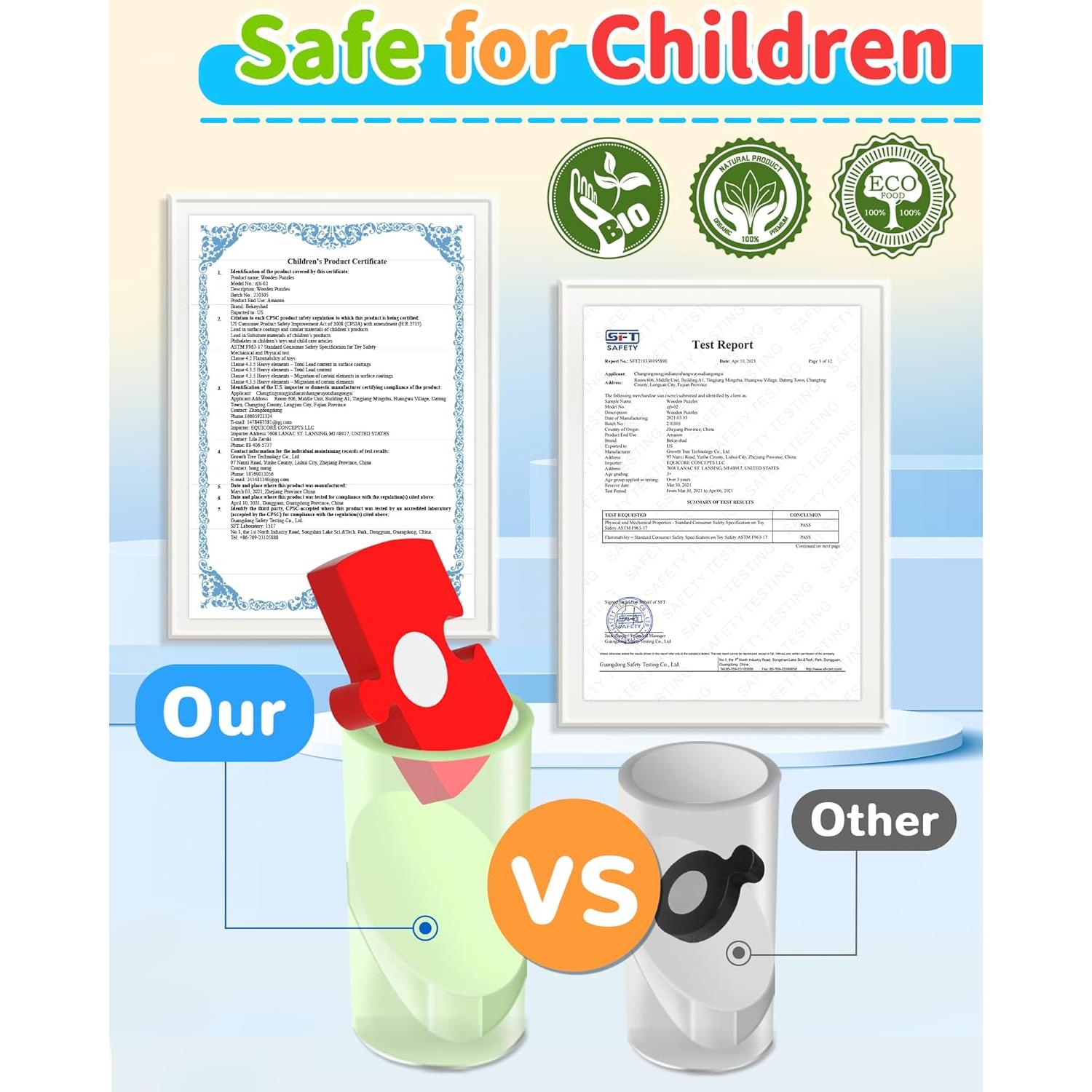 Rompecabezas de Madera Oomloid 6 Vehículos Montessori 1-3 Años