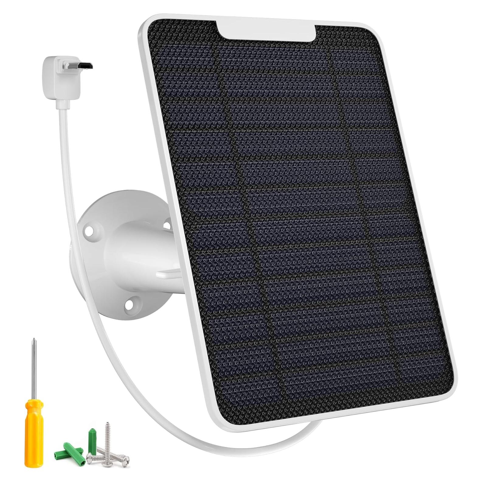 Cargador Solar Fohoa 5W para Cámara Arlo Essential con Soporte