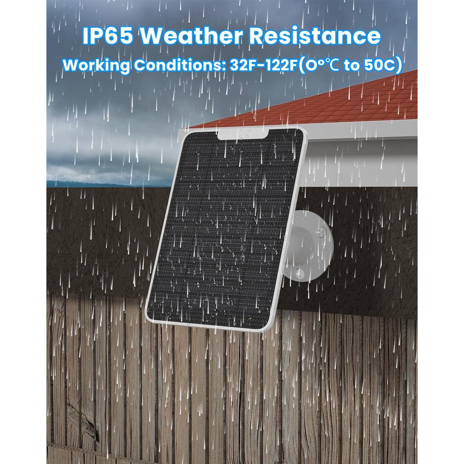 Cargador Solar Fohoa 5W para Cámara Arlo Essential con Soporte