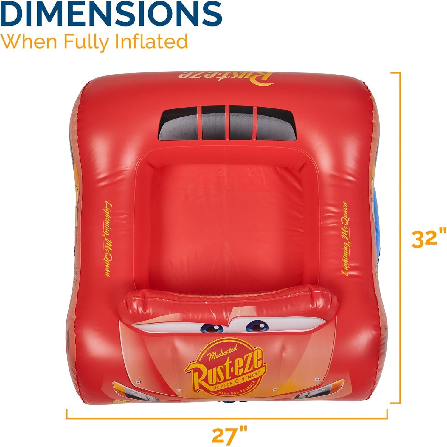 Flotador Inflable Swimways Cars Lightning McQueen 75x63 cm