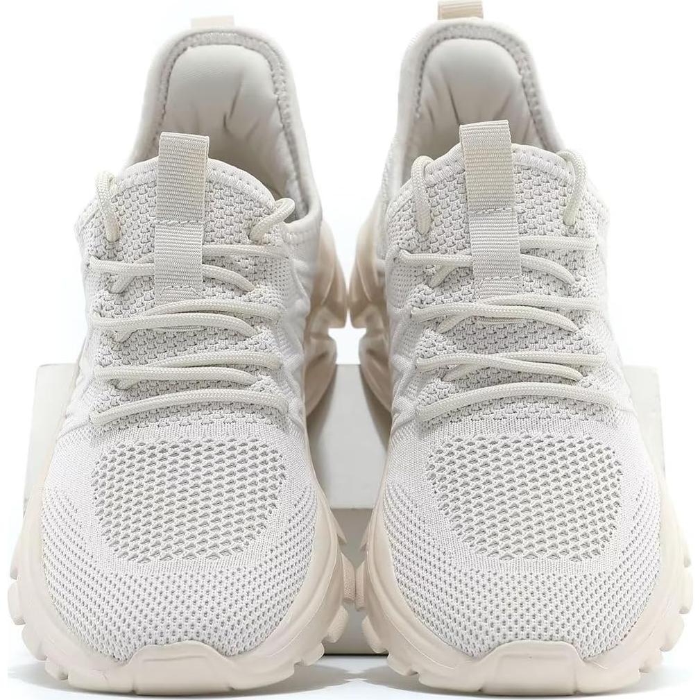 Zapatillas de Correr para Mujeres Slip-on Ligeras Beige