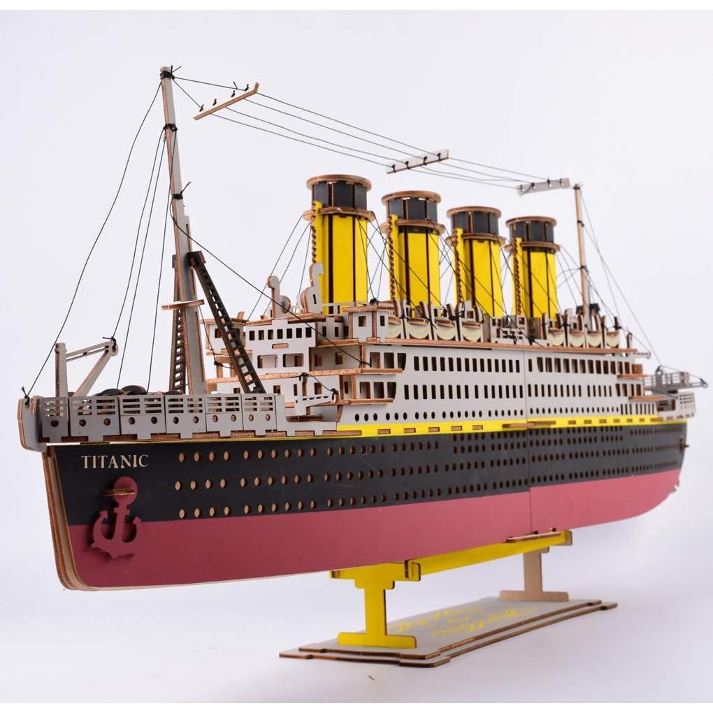 Puzzle 3D Titanic Bitopbi de Madera 371 Piezas Grande