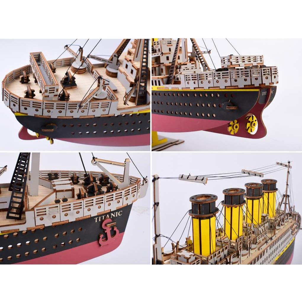 Puzzle 3D Titanic Bitopbi de Madera 371 Piezas Grande