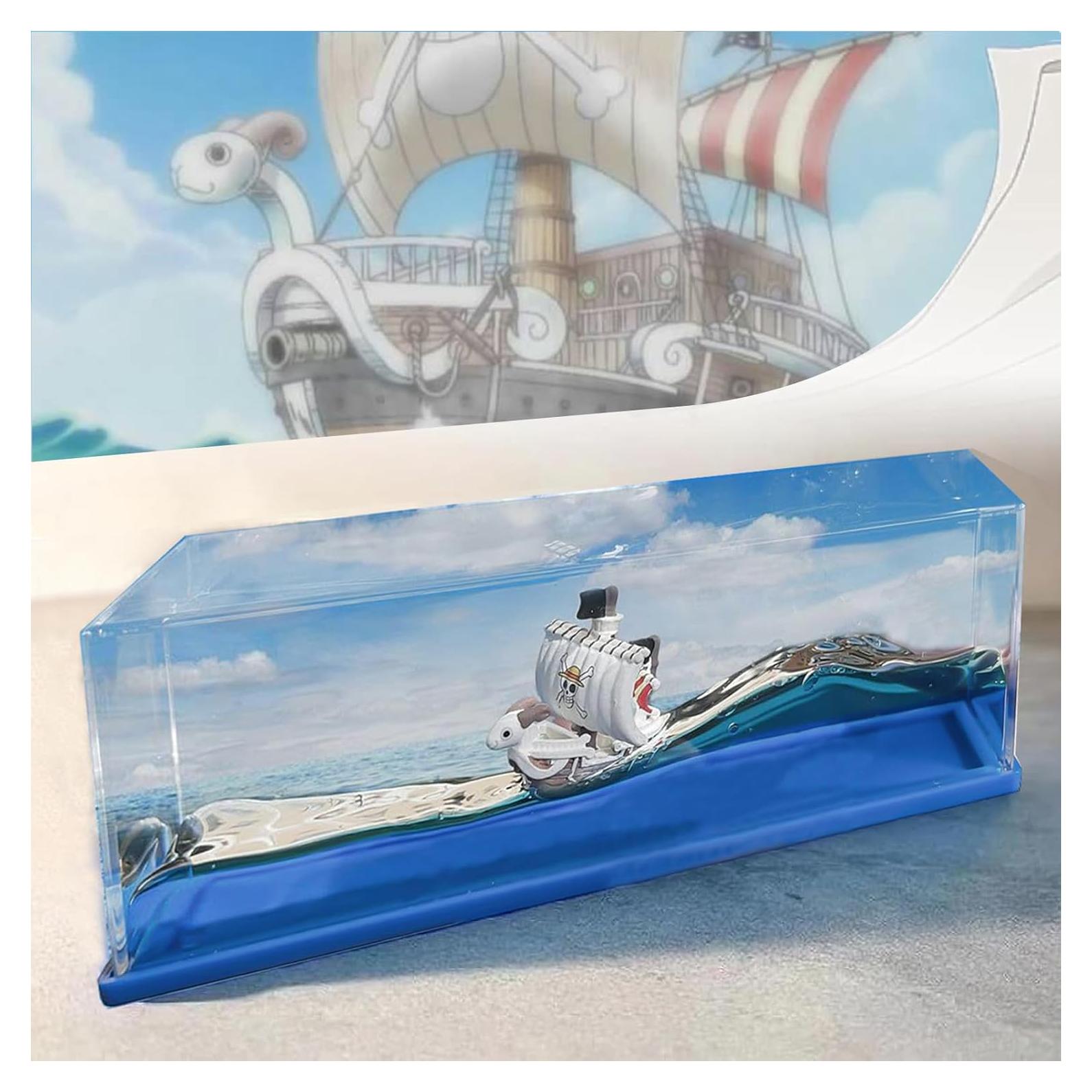 Botella de Deriva Barco Pirata Going Merry 14.6x5.2 cm