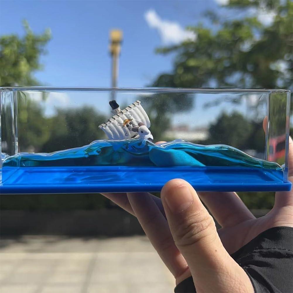 Botella de Deriva Barco Pirata Going Merry 14.6x5.2 cm