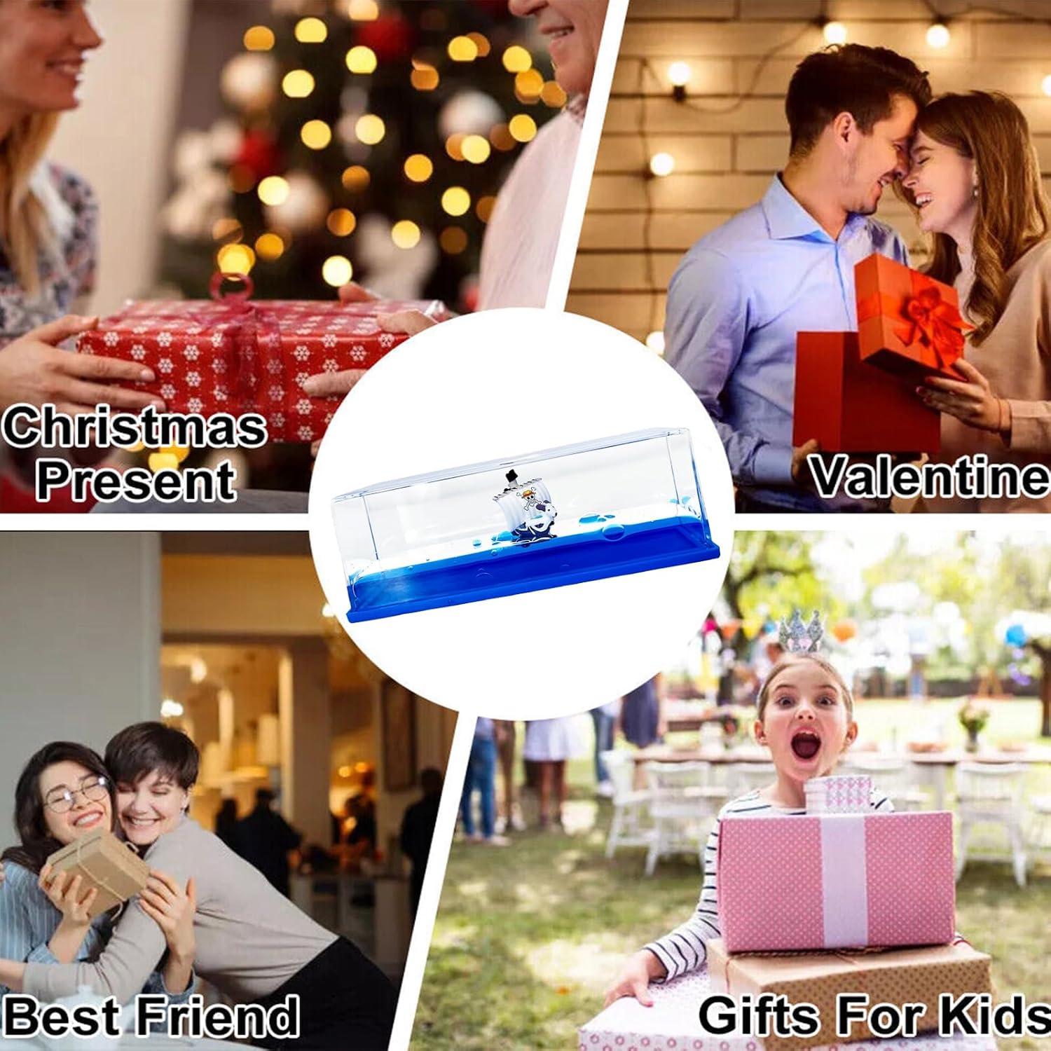 Botella de Deriva Barco Pirata Going Merry 14.6x5.2 cm