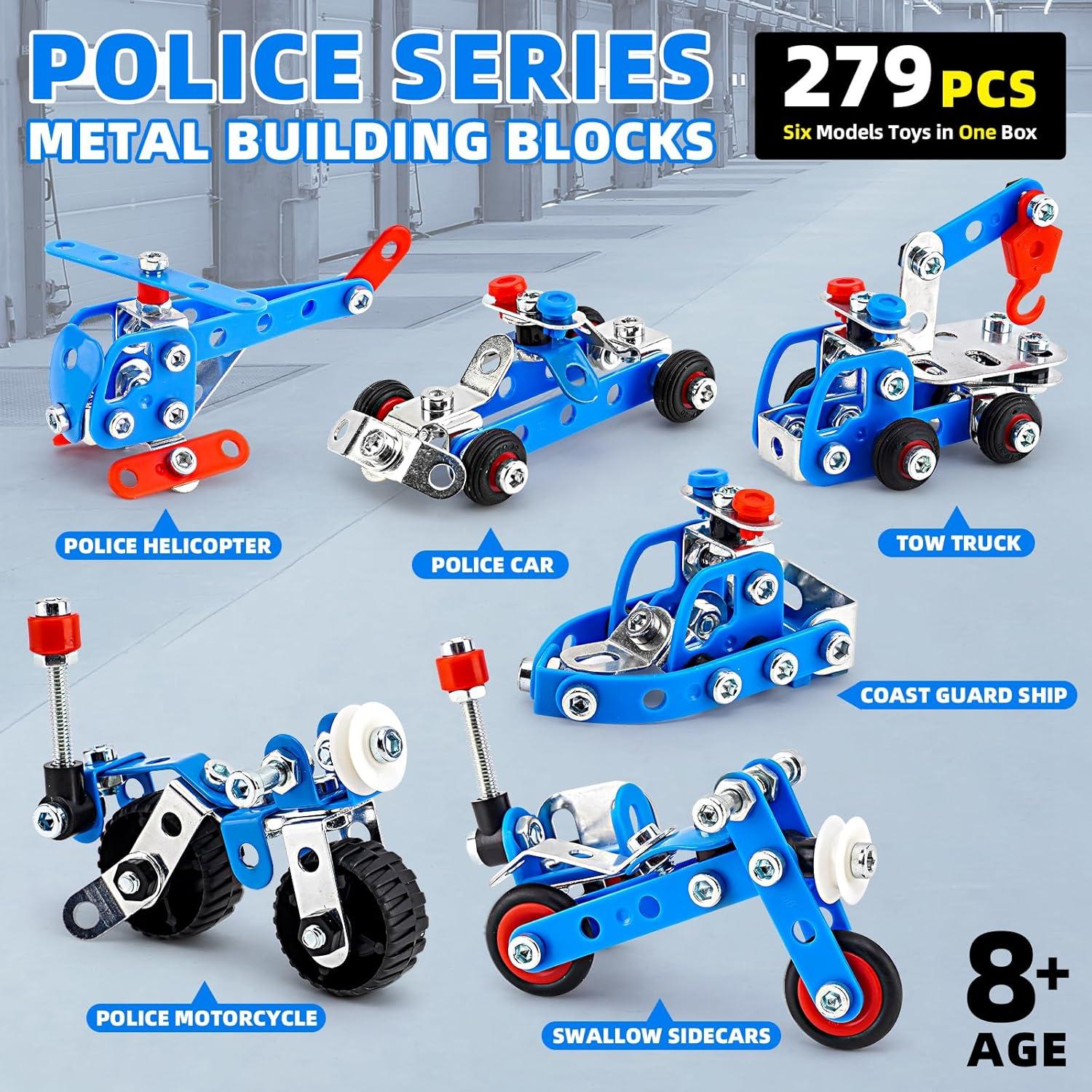 Set de Juguetes de Construcción Policías PANPAPA 279 Piezas