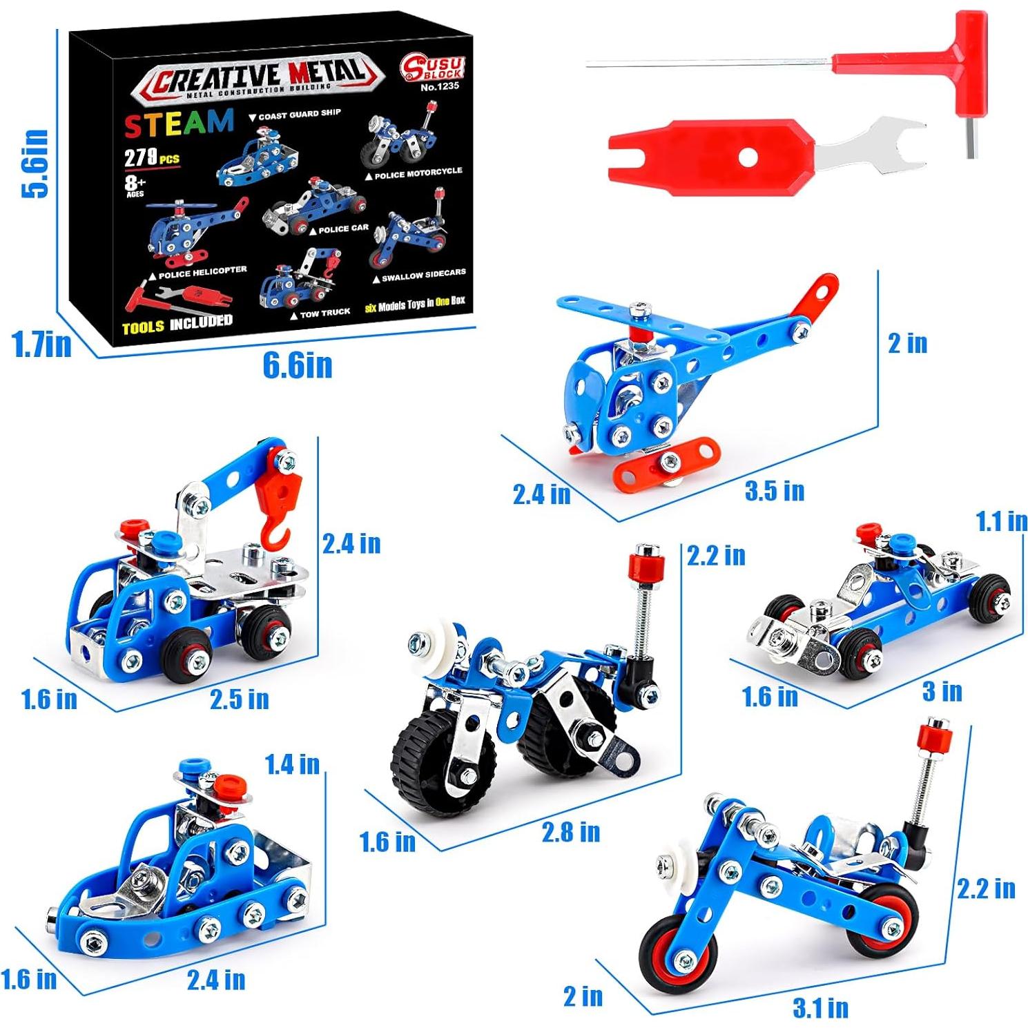 Set de Juguetes de Construcción Policías PANPAPA 279 Piezas