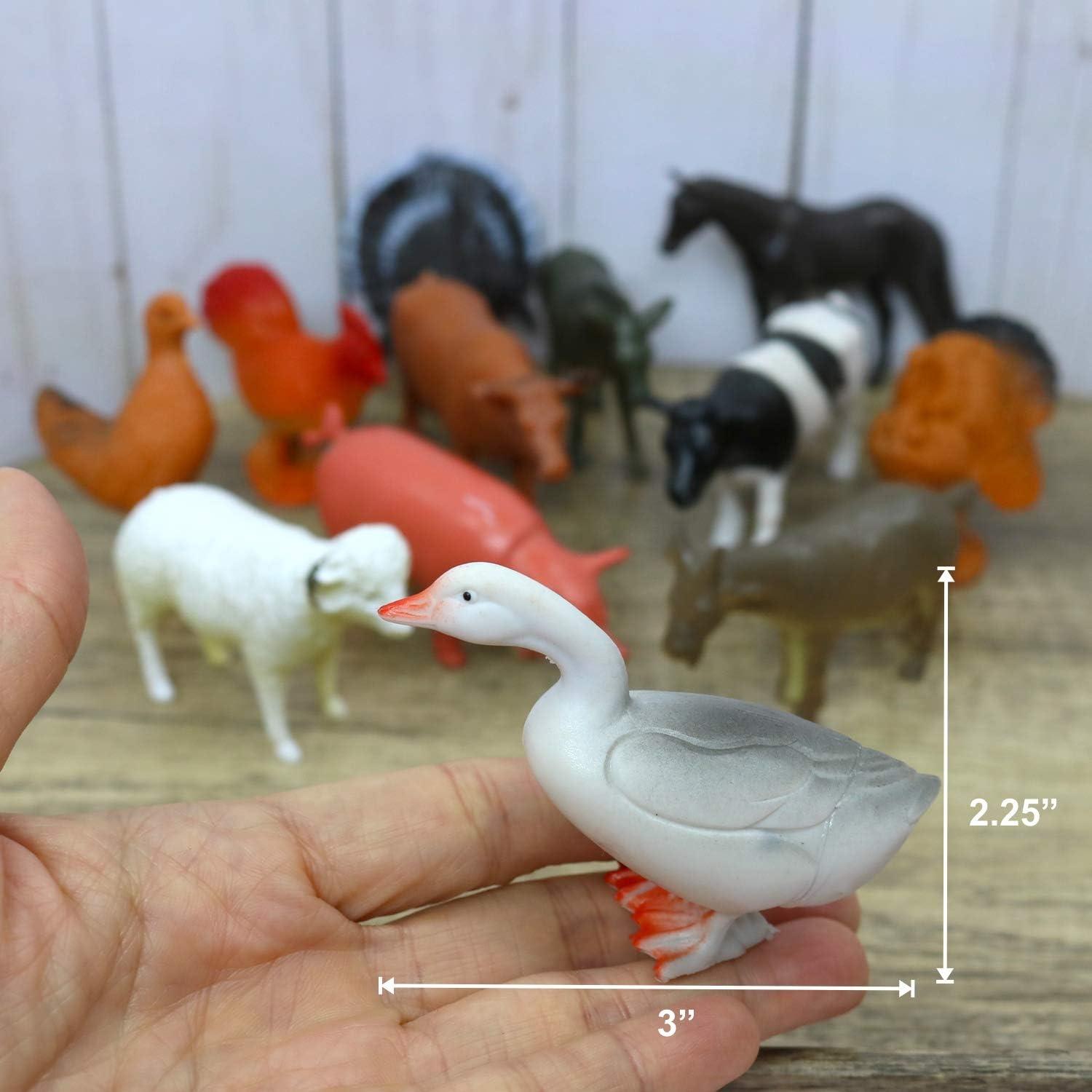 Figuras de Juguete Animales de Granja GiftExpress 12 Piezas