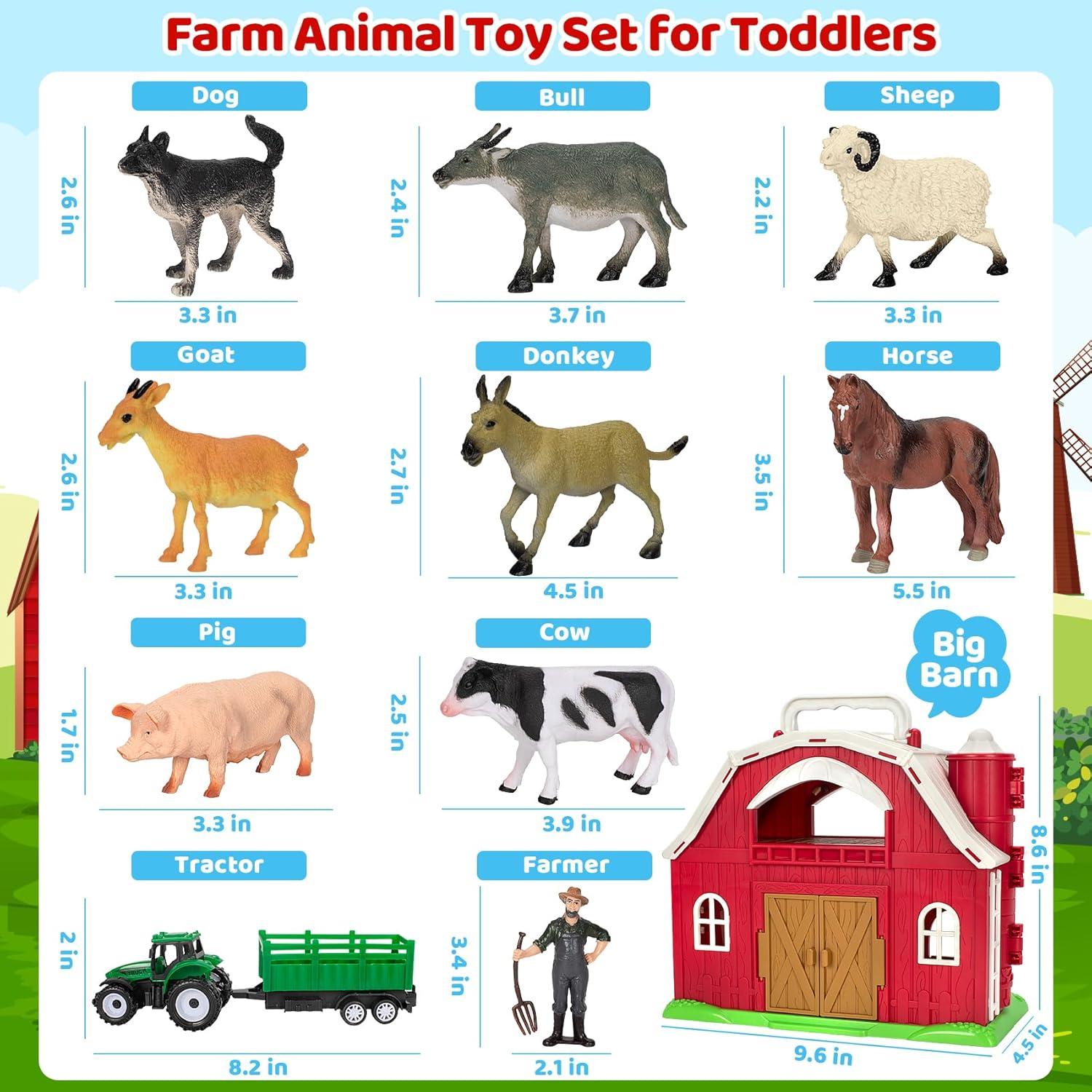 Juguete de Granja Toidgy con Animales y Tractor 0.83 kg