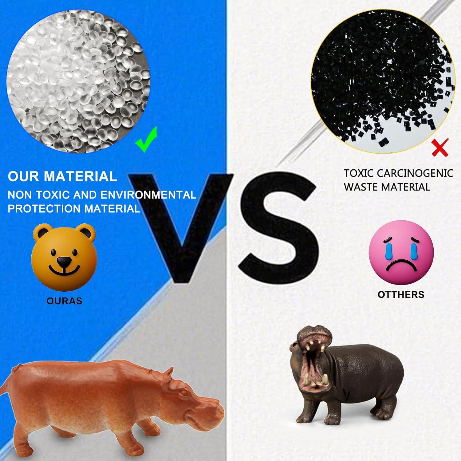 Figuras de Animales Salvajes Mini Pinowu 32 Pcs Educativas