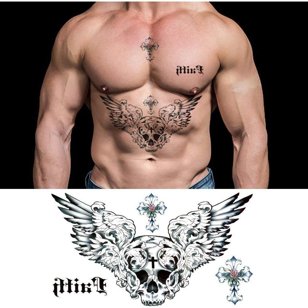 Tatuajes Temporales Grandes VIWIEU 3D Realistas - 5 Hojas