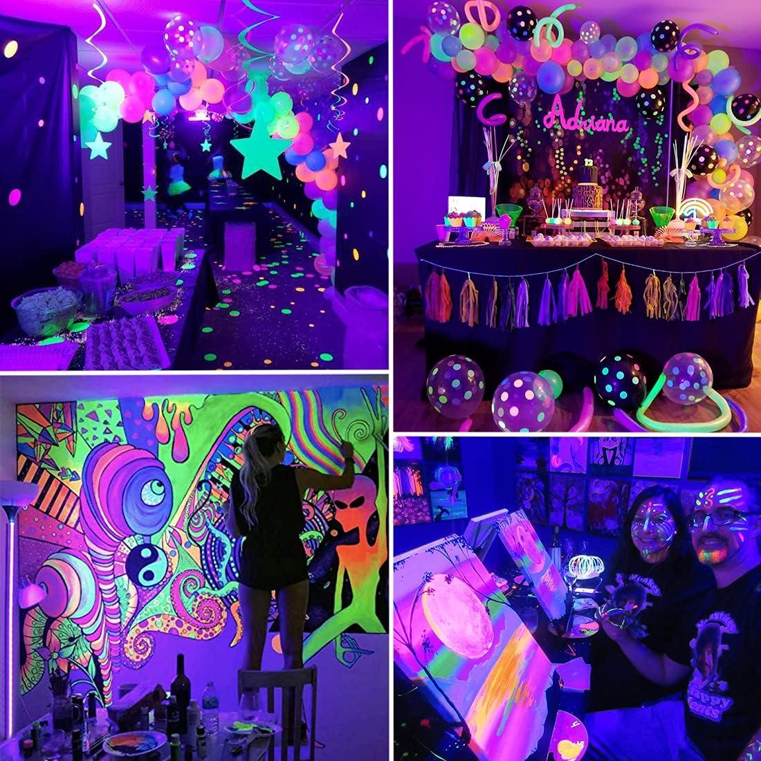 Tira de Luz Negra LED 6M TigQiang 360 LEDs 12V para Fiestas