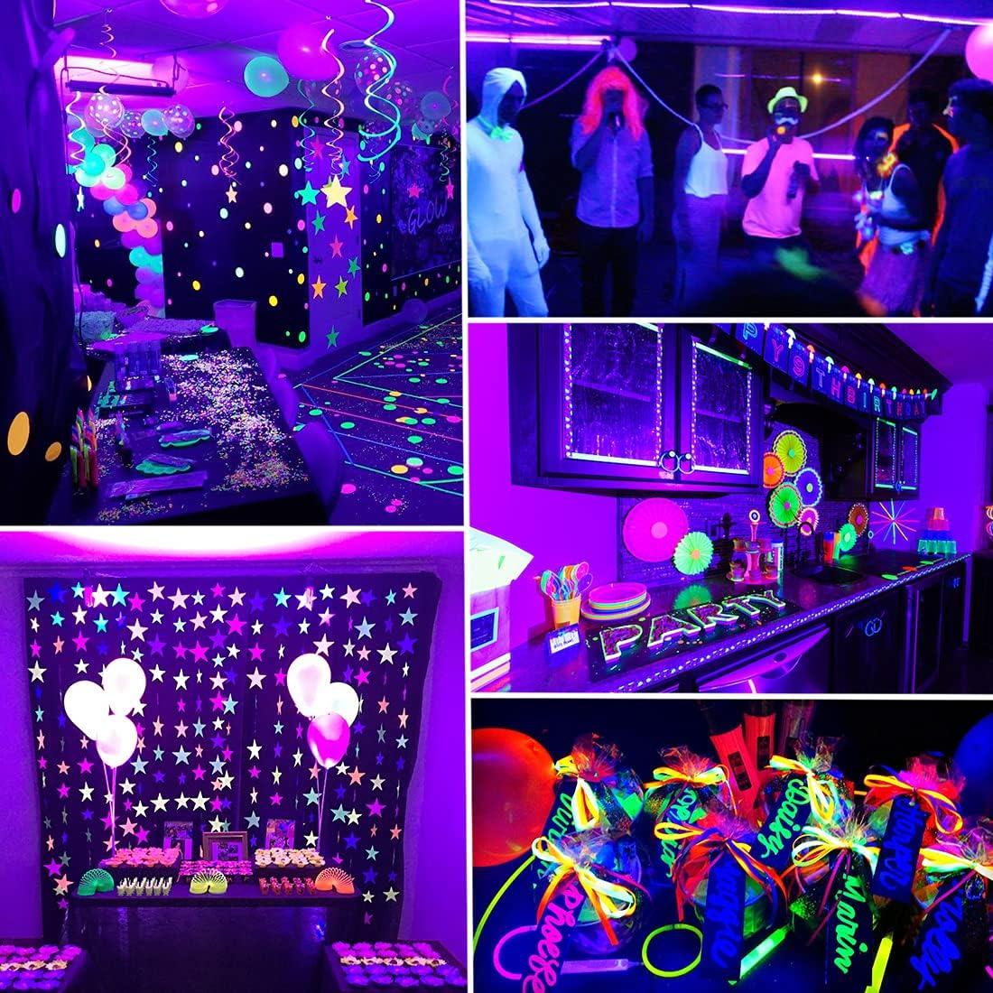 Tira de Luz Negra LED 6M TigQiang 360 LEDs 12V para Fiestas