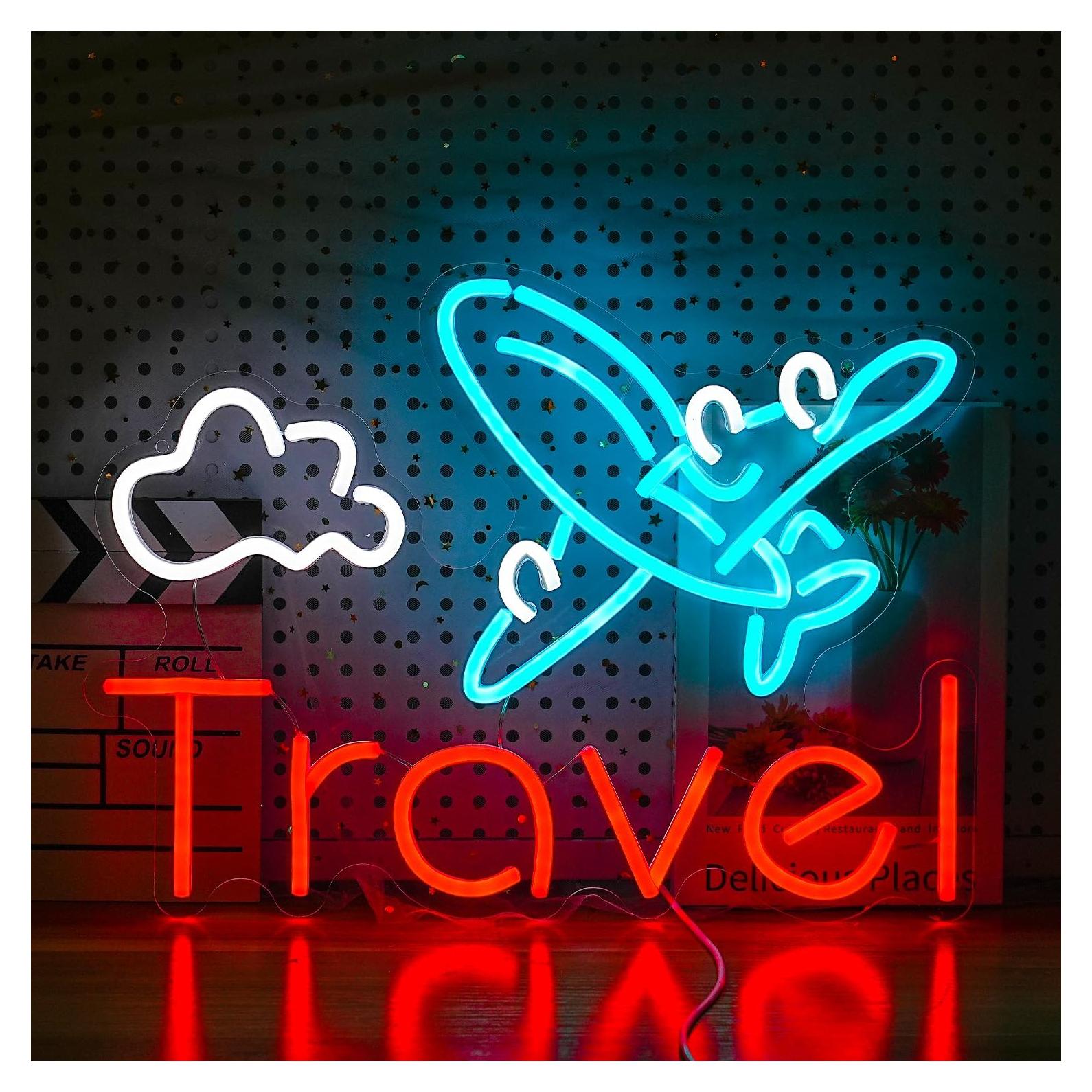 Luz de Neón de Viaje LIUOZHTEA Regulable 30.99x41.91cm