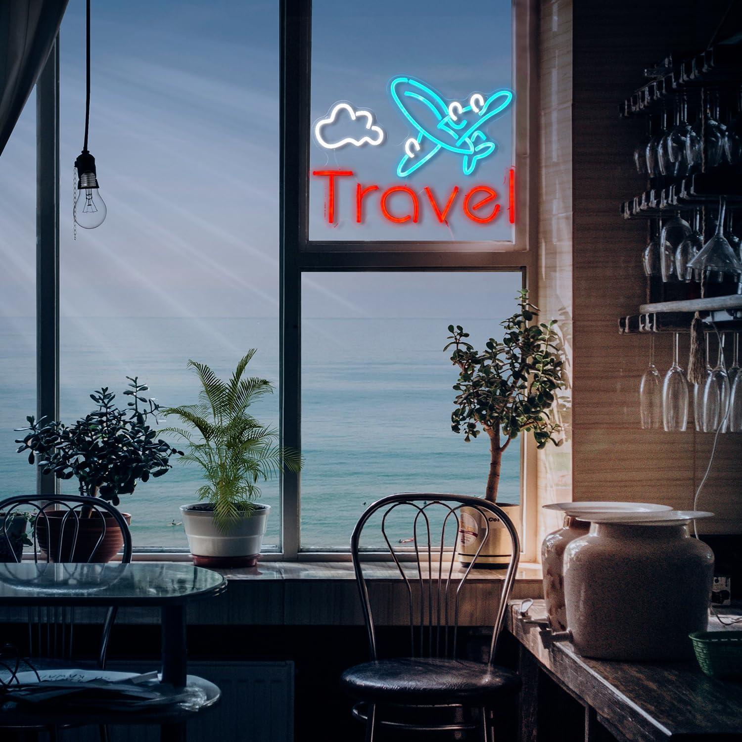 Luz de Neón de Viaje LIUOZHTEA Regulable 30.99x41.91cm