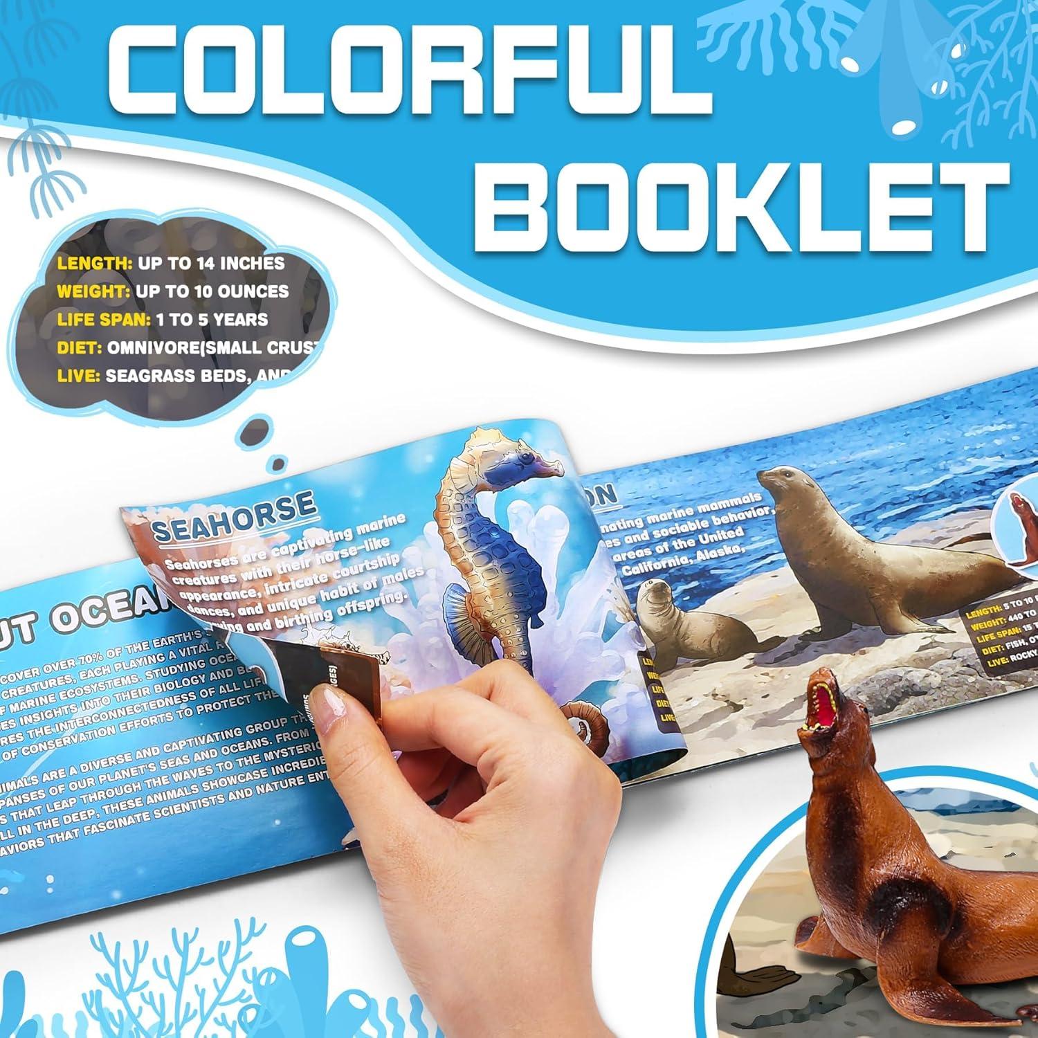 Paquete de 12 Juguetes de Animales Marinos KarberDark