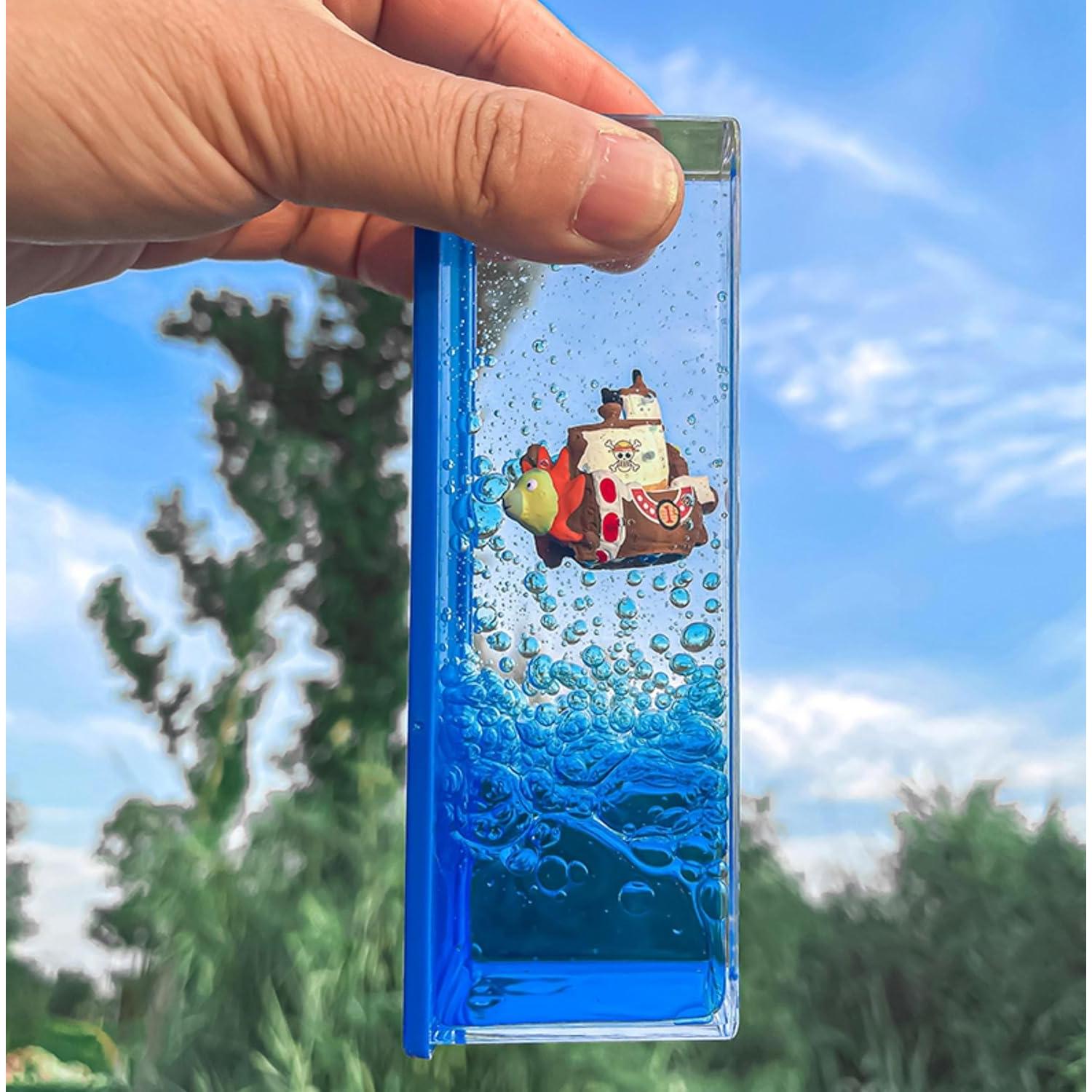 Modelo barco pirata Thousand Sunny en botella decorativa