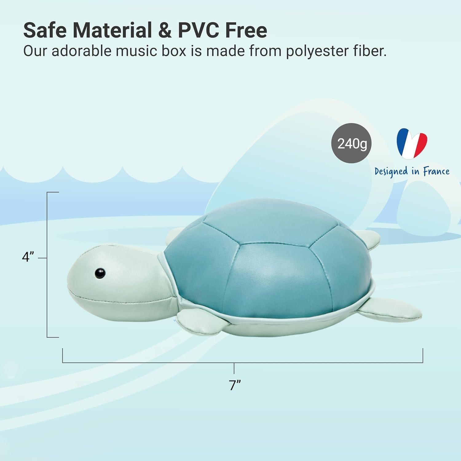 Juguete Musical de Cuerda Little Big Emilie Tortuga 28cm