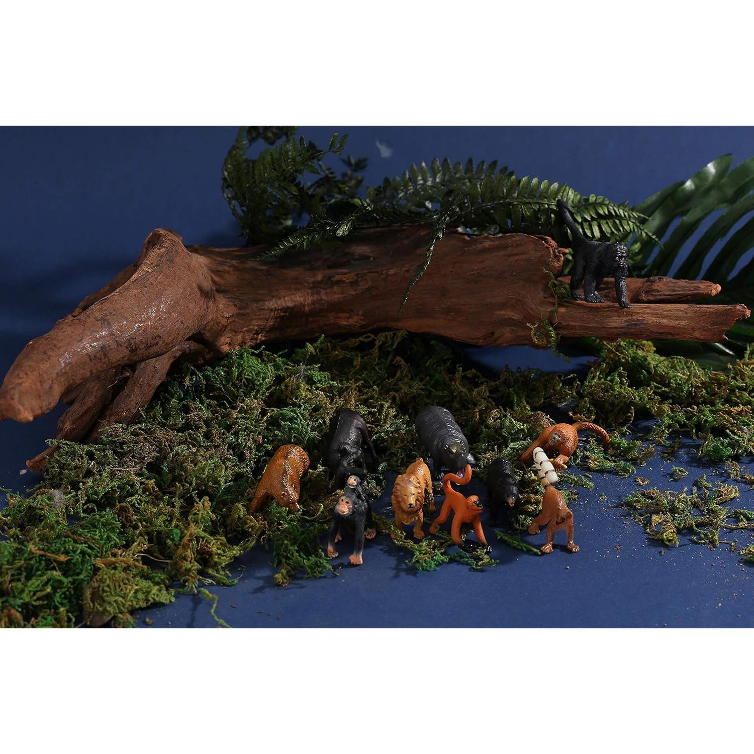 Conjunto de Figuras de Animales Realistas 24 Pcs Kunyida