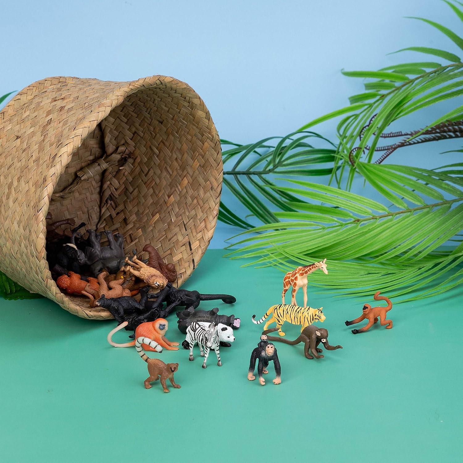 Conjunto de Figuras de Animales Realistas 24 Pcs Kunyida