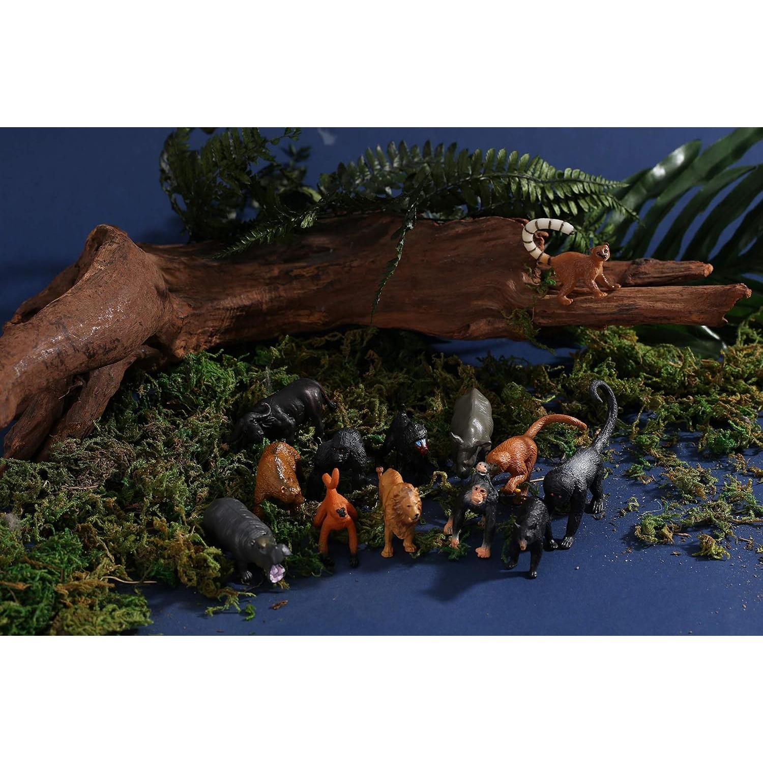 Conjunto de Figuras de Animales Realistas 24 Pcs Kunyida