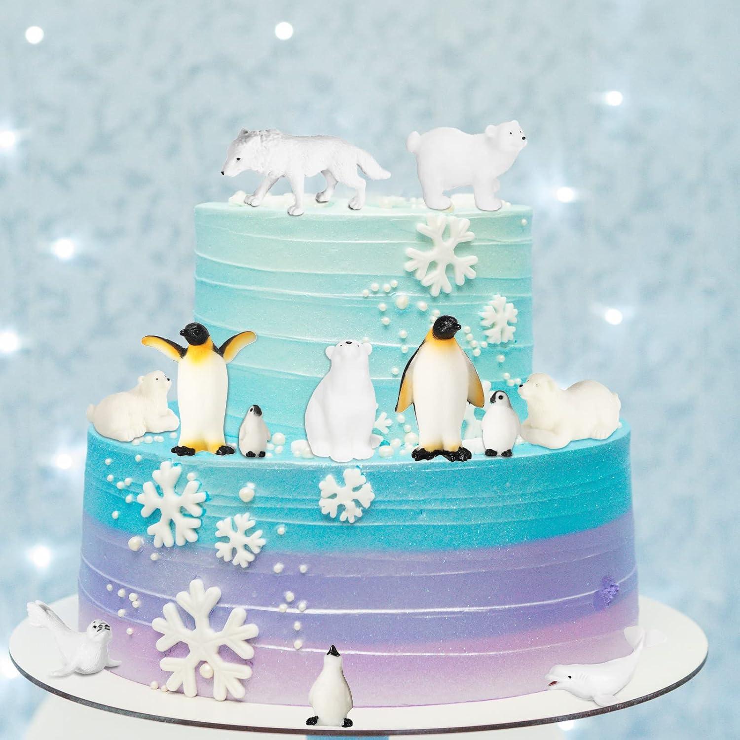 Kasyat 16 Figuras Animales Polares Juguetes Educativos 4.5 cm