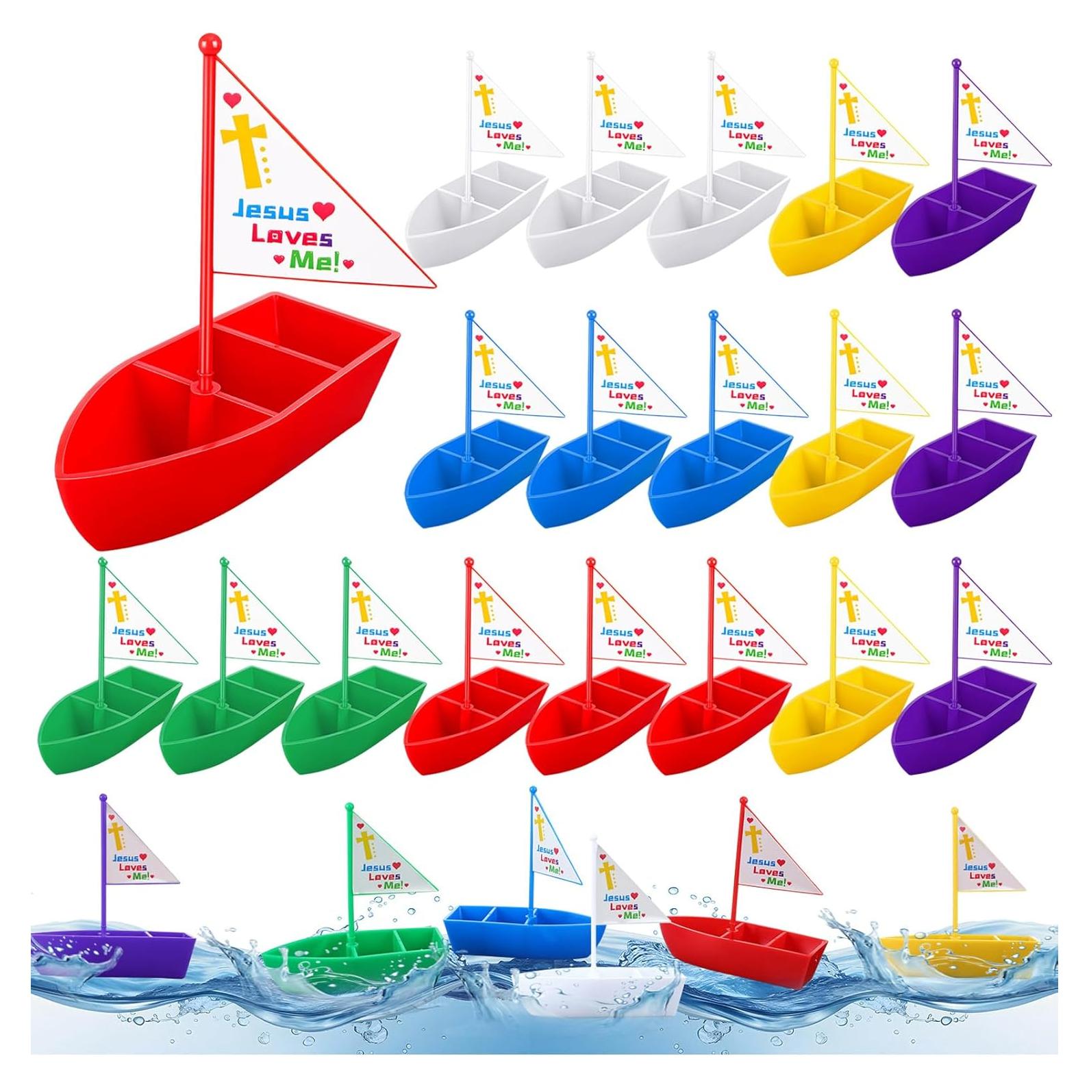 Barcos de Juguete Religiosos Sotiff - 12 Pcs Jesús Me Ama